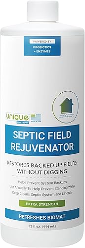 Unique Rejuvenecedor de campo séptico, restaura y mantiene campos del sistema séptico respaldados sin excavar, tratamiento de emergencia de tanque