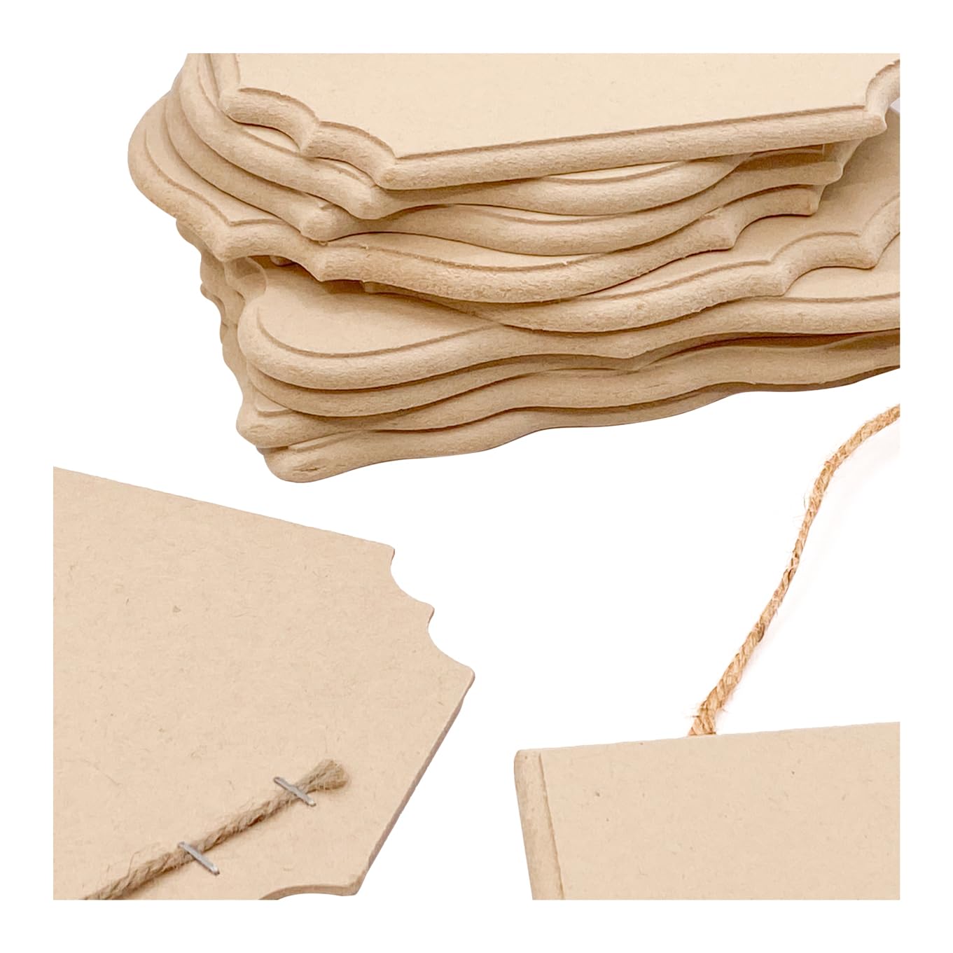 Amazon.com: 12 Pack Blank Hanging Wooden Signs for Crafts, 7 x 5