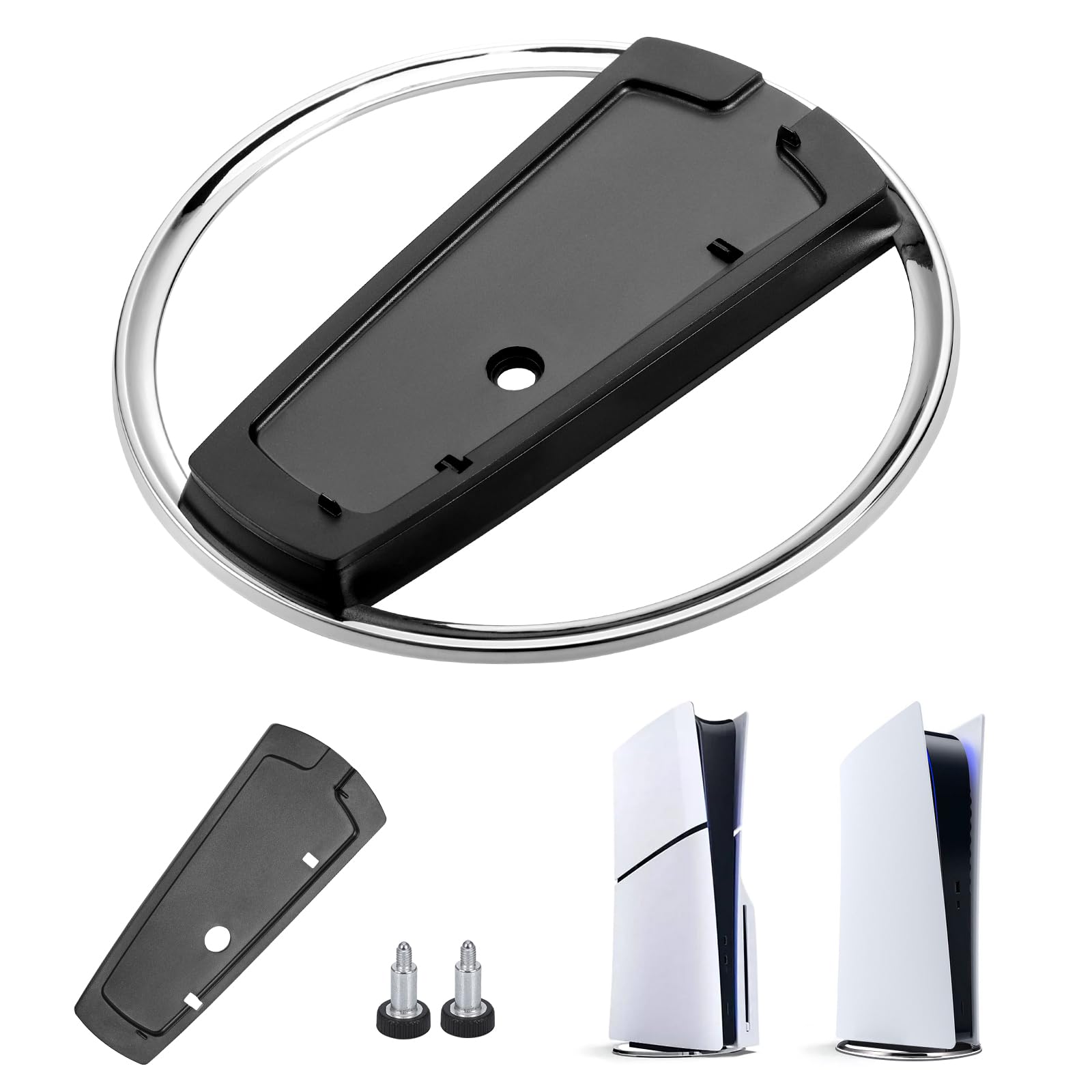 TranRantic Vertical Stand for PS5 Pro/PS5 Slim, Non-Slip Durable