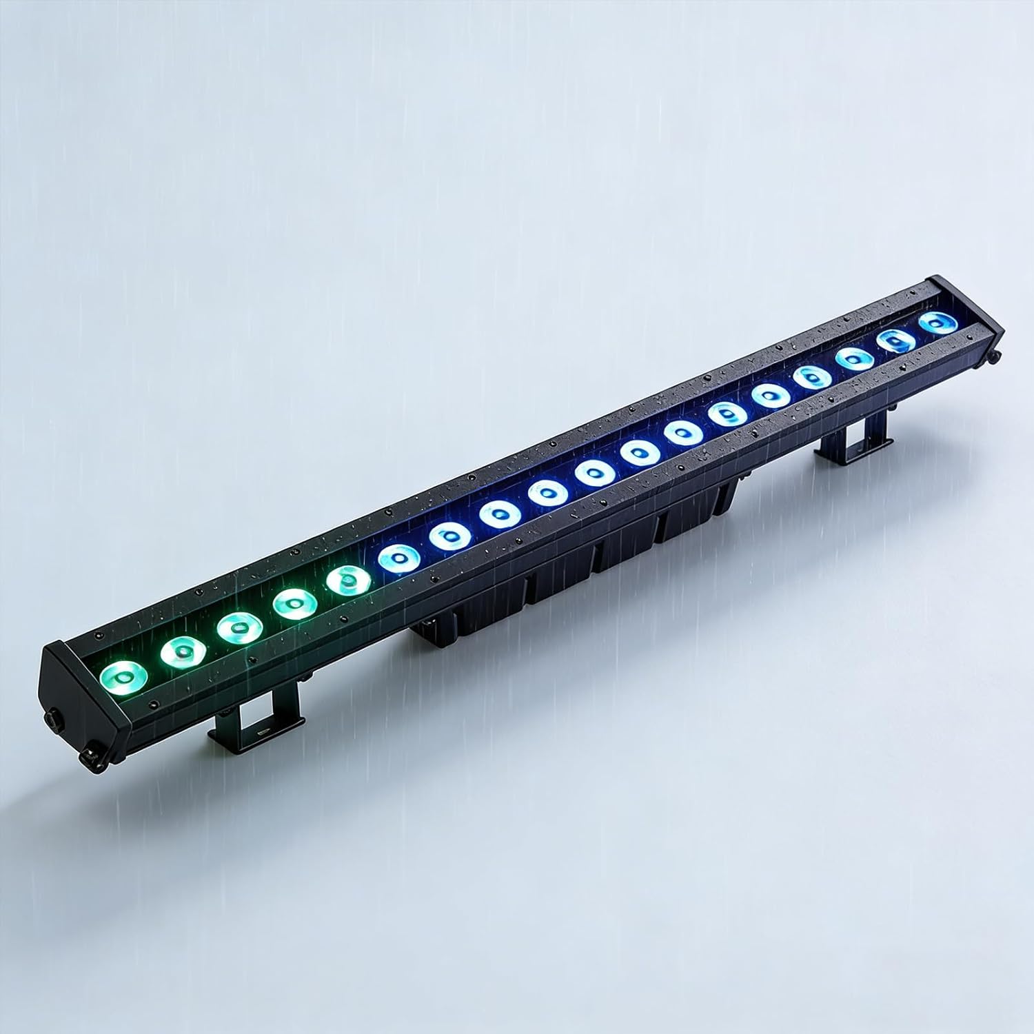 SHEHDS 18x10W Waterproof Wash Wall Light, RGBLAC 6-in-1, IP65 Waterproof, DMX512, Stage DJ Light, Strobe Effect, Aluminum Shell, for Outdoor Party, Disco, Live Show