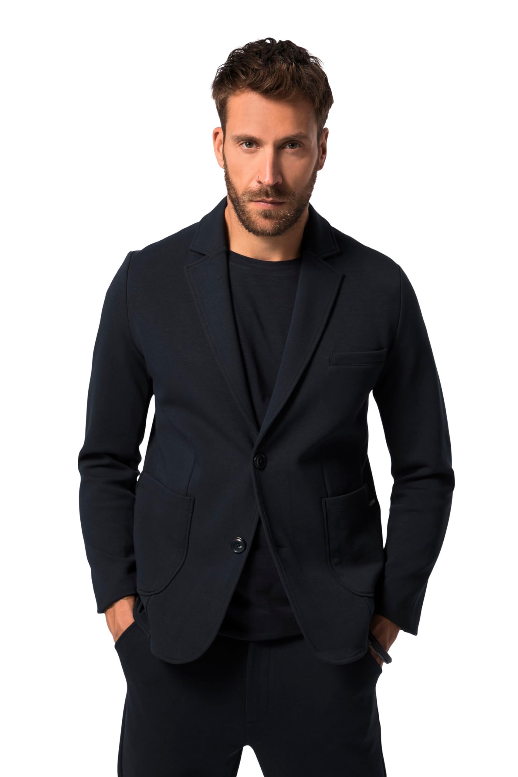 JP 1880 Męska marynarka dresowa, New York, Flexnamic Blazer, granatowy, XL