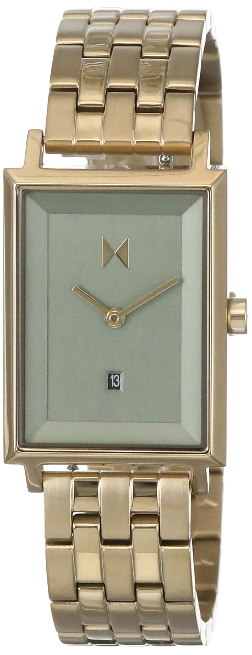 MVMT Signature Square Qtz Analog Basic Calendar Green Rectangle Dial Womens Watch, Ionic Plated Light Gold Stainless Steel Material, Gold Band - 28000293-D (B0D2N8PGQB) Amazon Price History, Amazon Price Tracker