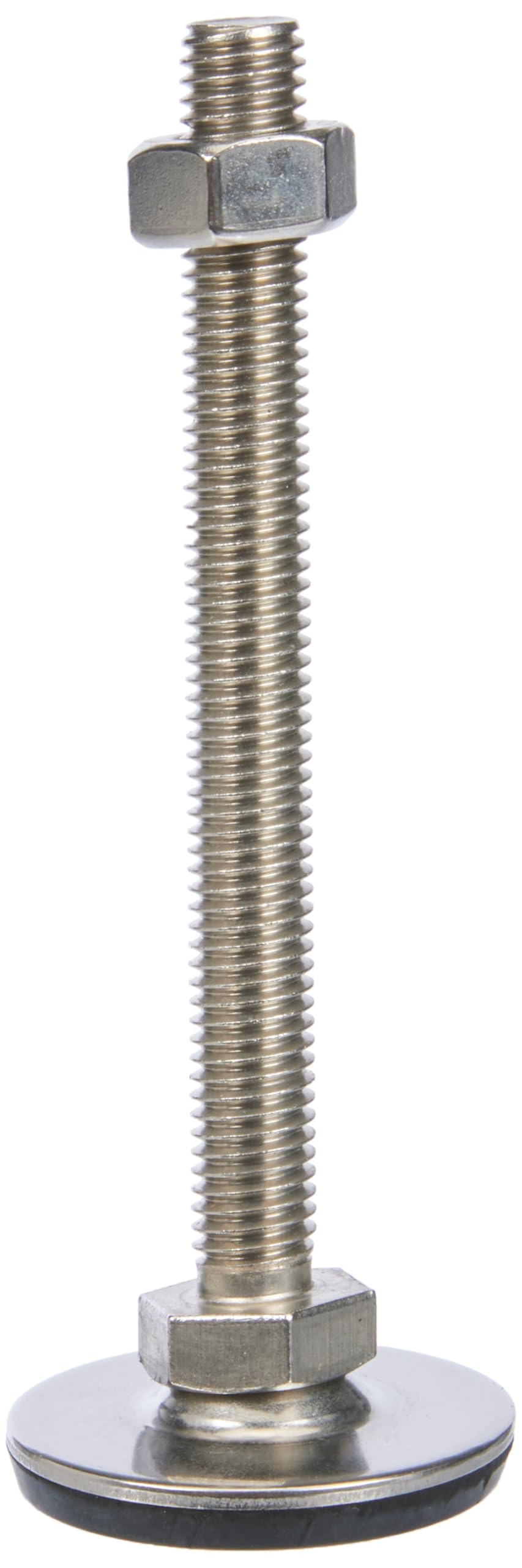 Ganter Normelemente GN 41-40-M10-100-D3-SK 41-40-M10-100-D3-SK Stainless Steel Adjustable Feet Rubber Vulcanised Silver Thread d2: M10X100