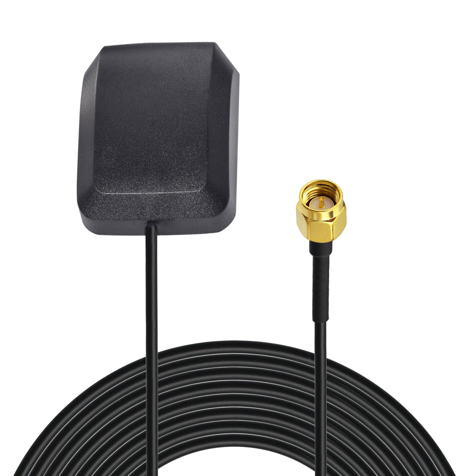 Superbat Antenna GPS Attiva Impermeabile Magnetica 3m RG174 SMA Maschio