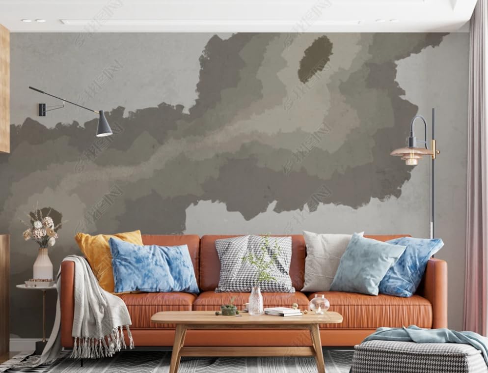 Papier peint intissé texture abstraite pour masquer les défauts du mur de salon