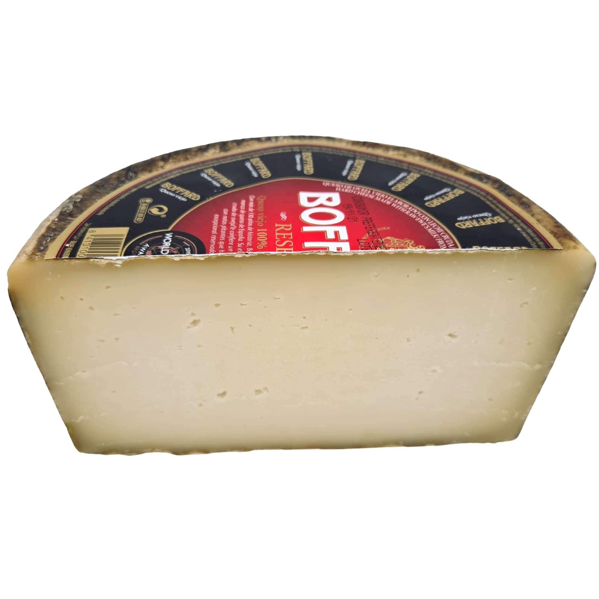 Queso Boffard Reserva - Elaborado con leche cruda peso aproximado 1600 gramos - Medio Queso Curado con Membrillo TDW - Queso de Oveja (Medio Queso con Membrillo)