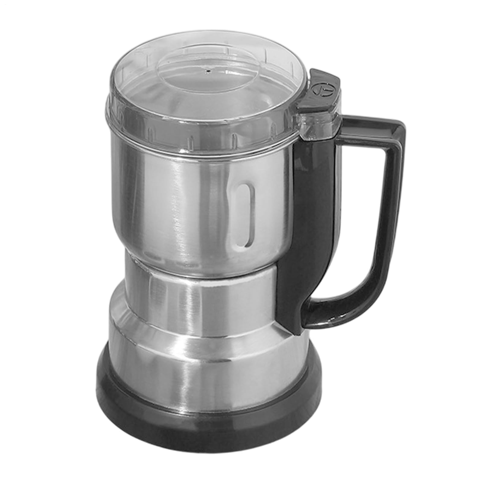 Macinas Caffe' Elettrico - 12.5x12.5x18cm Smerigliatrice Per Spezie Domestica Per Polveri In AcciaioInox, 300W Macinino Elettrico, Macinas Cereali, Per Semi, Pepe, Semi Di Lino, Chicchi Di Caffè