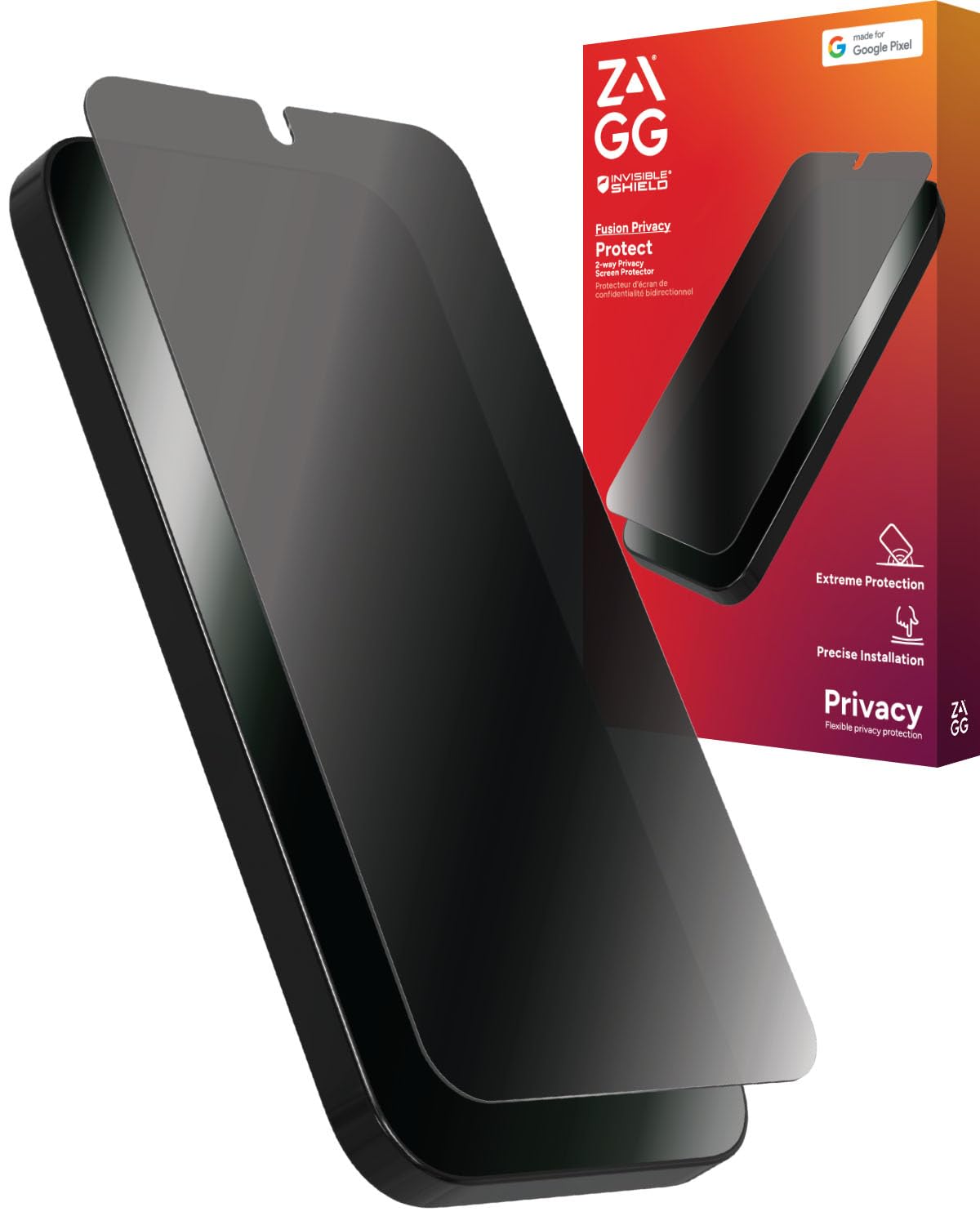 2 Pack Privacy Screen Protector For Google Pixel 9 Pro/Pixel 9 [Anti