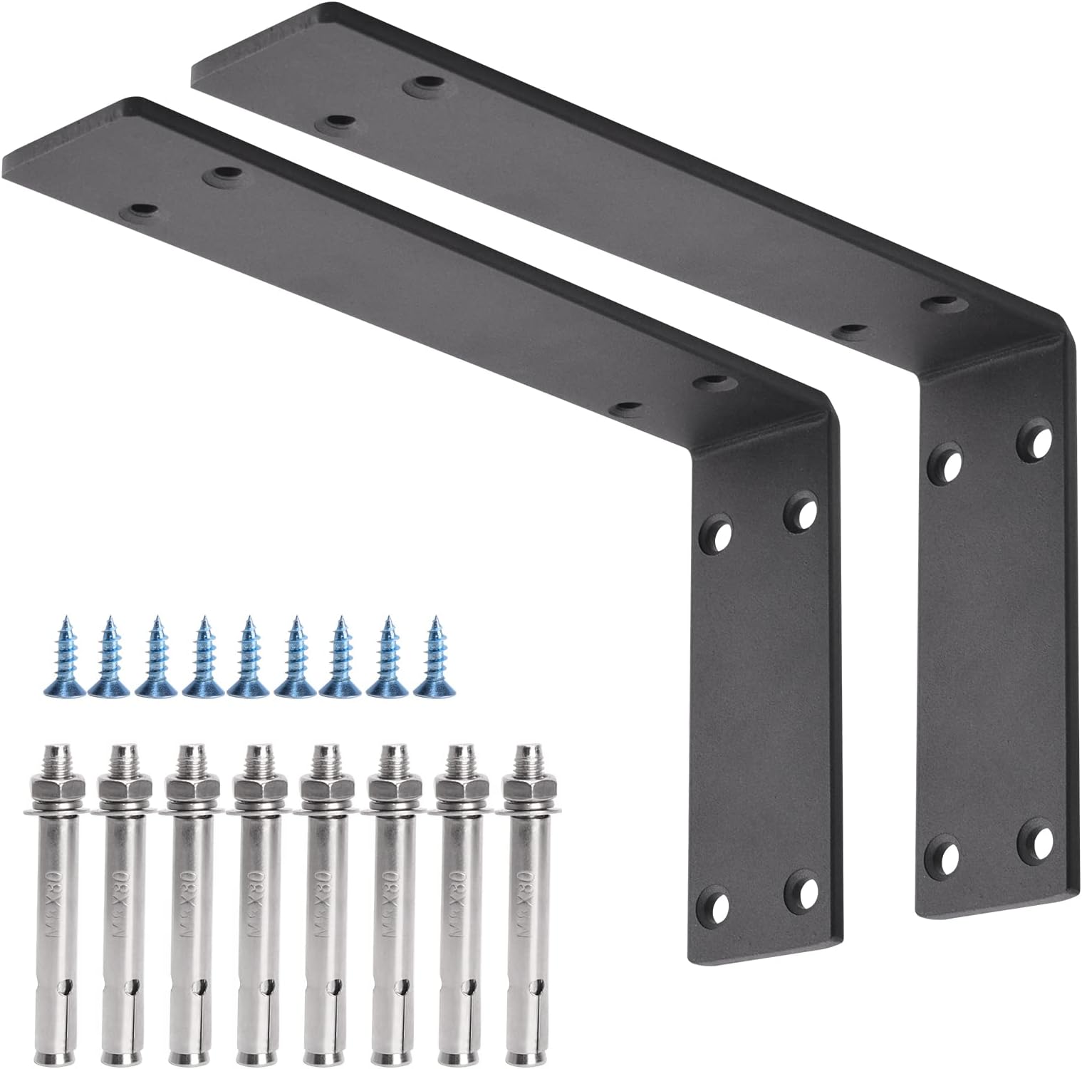 Goyappin Heavy Duty L Bracket, 2 Pack 4x6Inch, 1/5IN