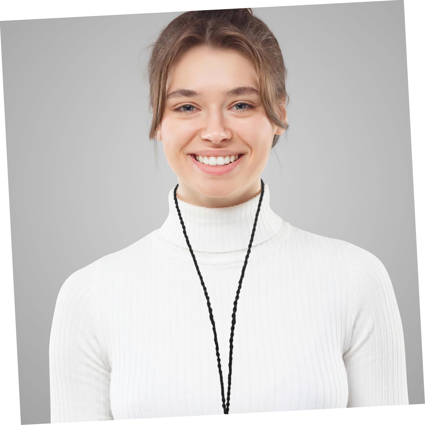 Cordino Intrecciato per Collana Pietra, Regolabile, 24 Pezzi Nero | Tessuto, Design Artigianale in Stile Etnico, per Creazione Gioielli e Occasioni Casual