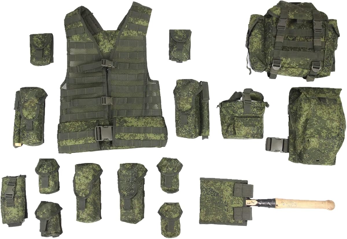 Reproduce Russia Army 6sh117 Tactical Vest Ratnik set Senior Shooter Combat Gear with Molle not a defect One Size : Sports & Outdoors