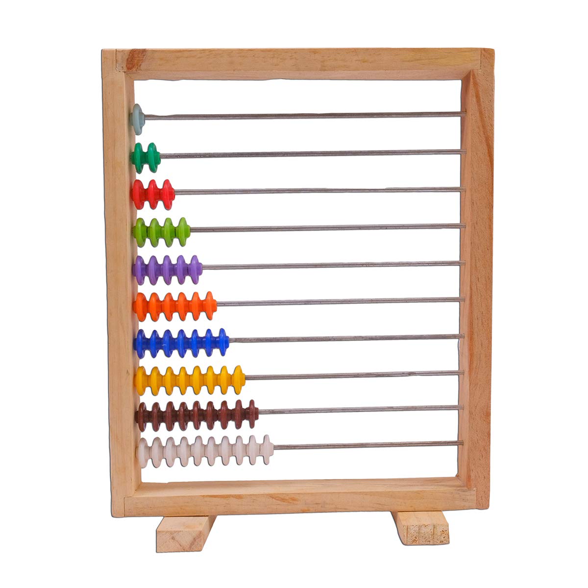 Counting Abacus Wooden 55 Beads with 10 Wire - Place of Value - Mathematics - Geometry Brain Boosting Mathematical Activities - Do It Yourself Mathematics Activity Kit