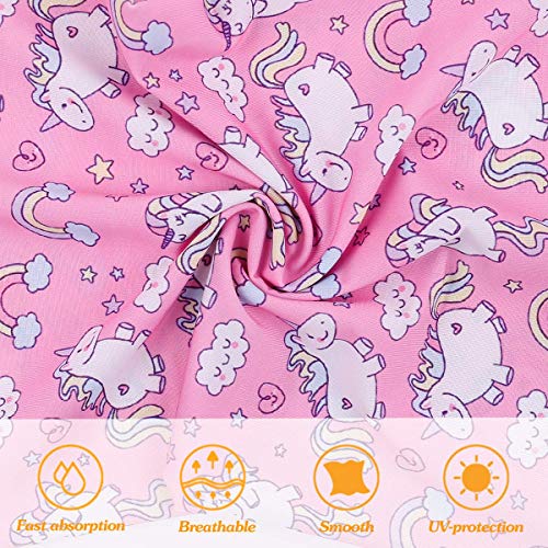 2 Pcs Kids Neck Gaiter Balaclava, Summer Face Cover Bandana, Mask Toddler Half Face Protective Reusable Infinity Scarf, Gifts for Girls Boys, Baby Headwear For Fishing,Hiking Mermaid