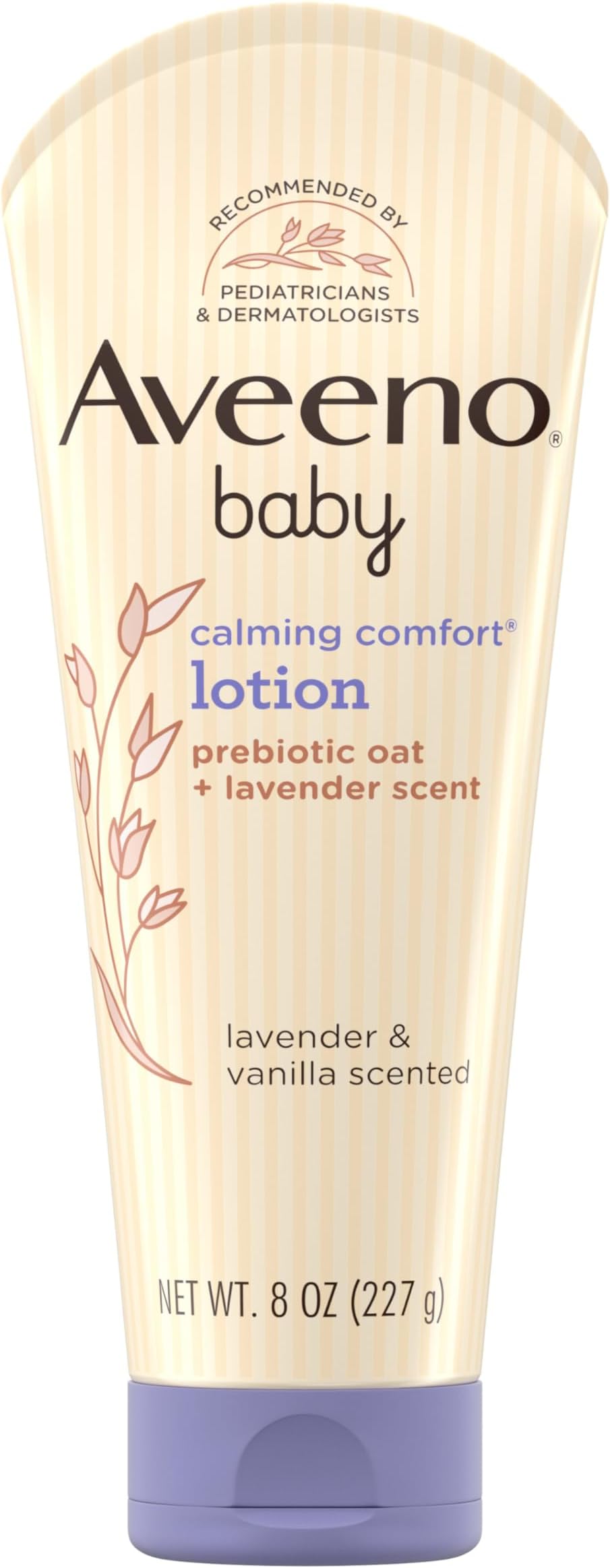 Calming Comfort Moisturizing Body Lotion with Relaxing Lavender & Vanilla Scents, Non-Greasy Baby Lotion, Natural Oatmeal & Dimethicone, Paraben- & Phthalate-Free, 8 fl. oz