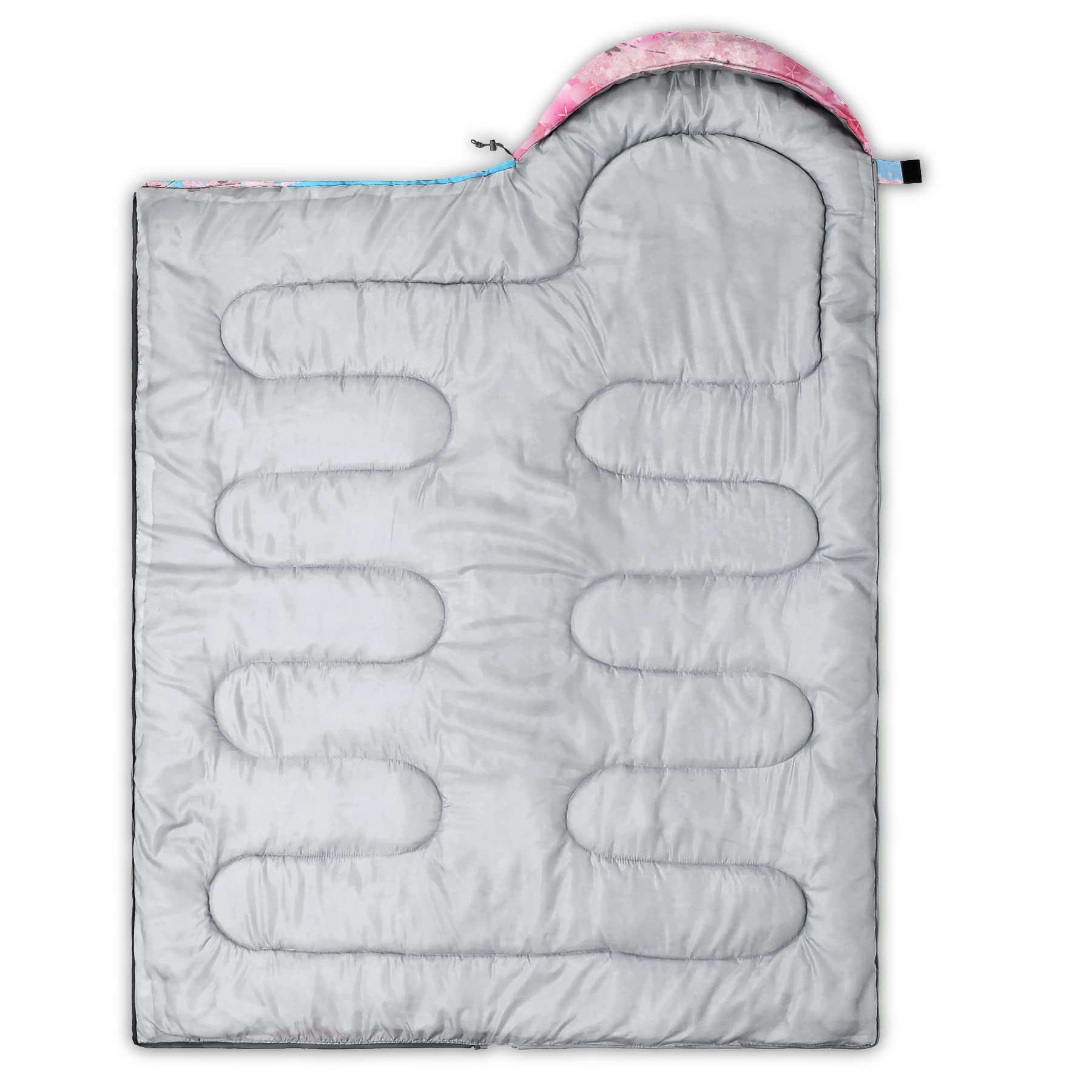 QOOMO Camping-Schlafsack 3 Jahreszeiten wasserdicht leicht Erwachsene Kinder Outdoor