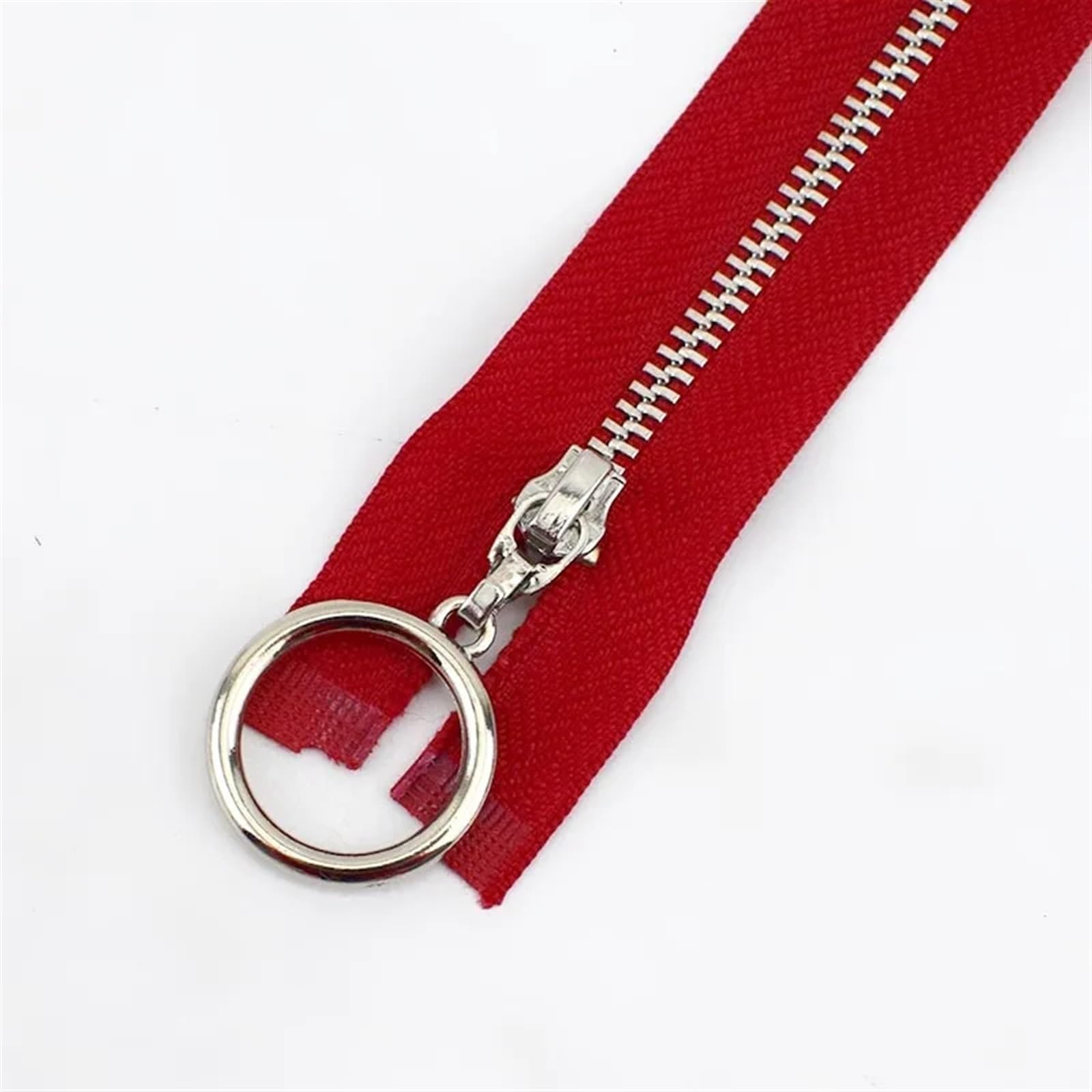 Zipper 5Pcs 15/18/20/25/30cm Zippers Garment Bag Decor Zipper Zip Reapir Kit DIY Sewing Accessories Replacement Zippers (Color : ZA085-Red, Size : CLOSEEND-NO3-20CM_5PCS)