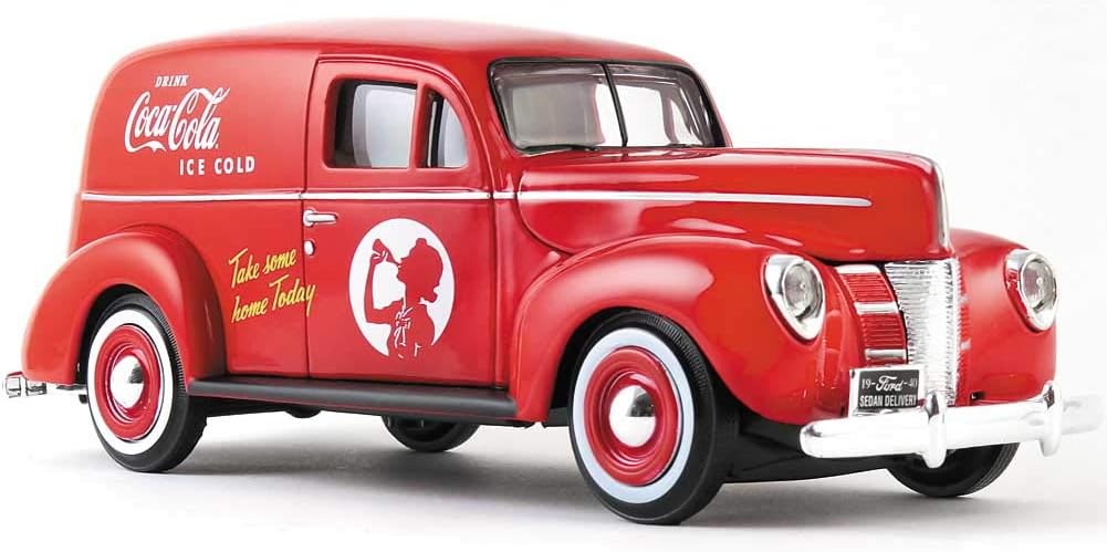 1940 Ford Delivery Van Coca-Cola Red 1/24 Diecast Model Car by Motorcity Classics 424194