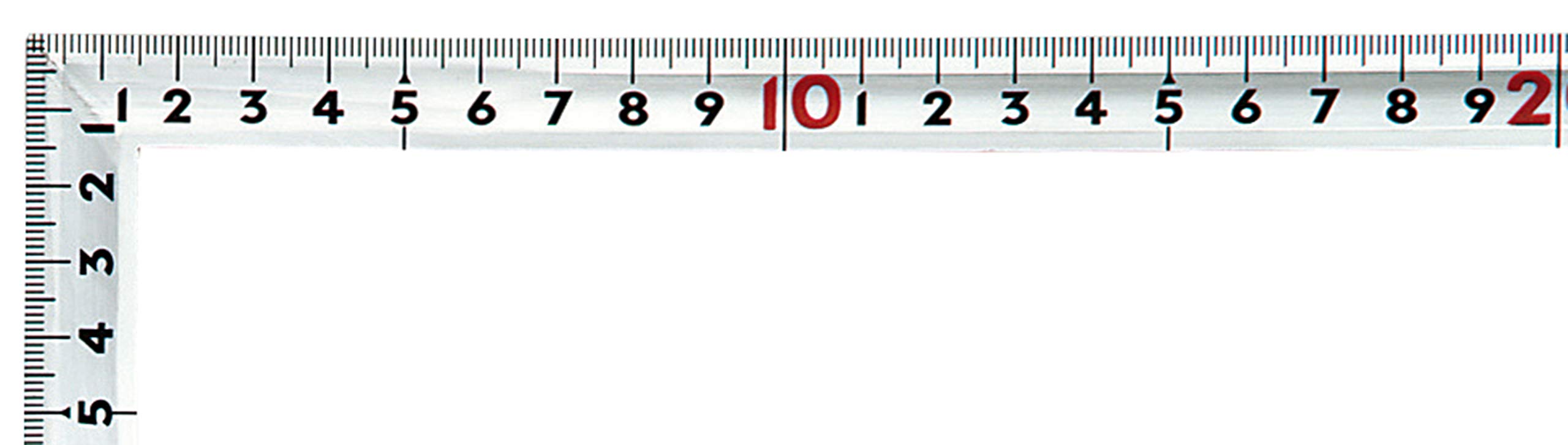 Shinwa 10370 Équerre d'Encadrement Sashigan flexible Surface chromée satinée 50 x 25 cm