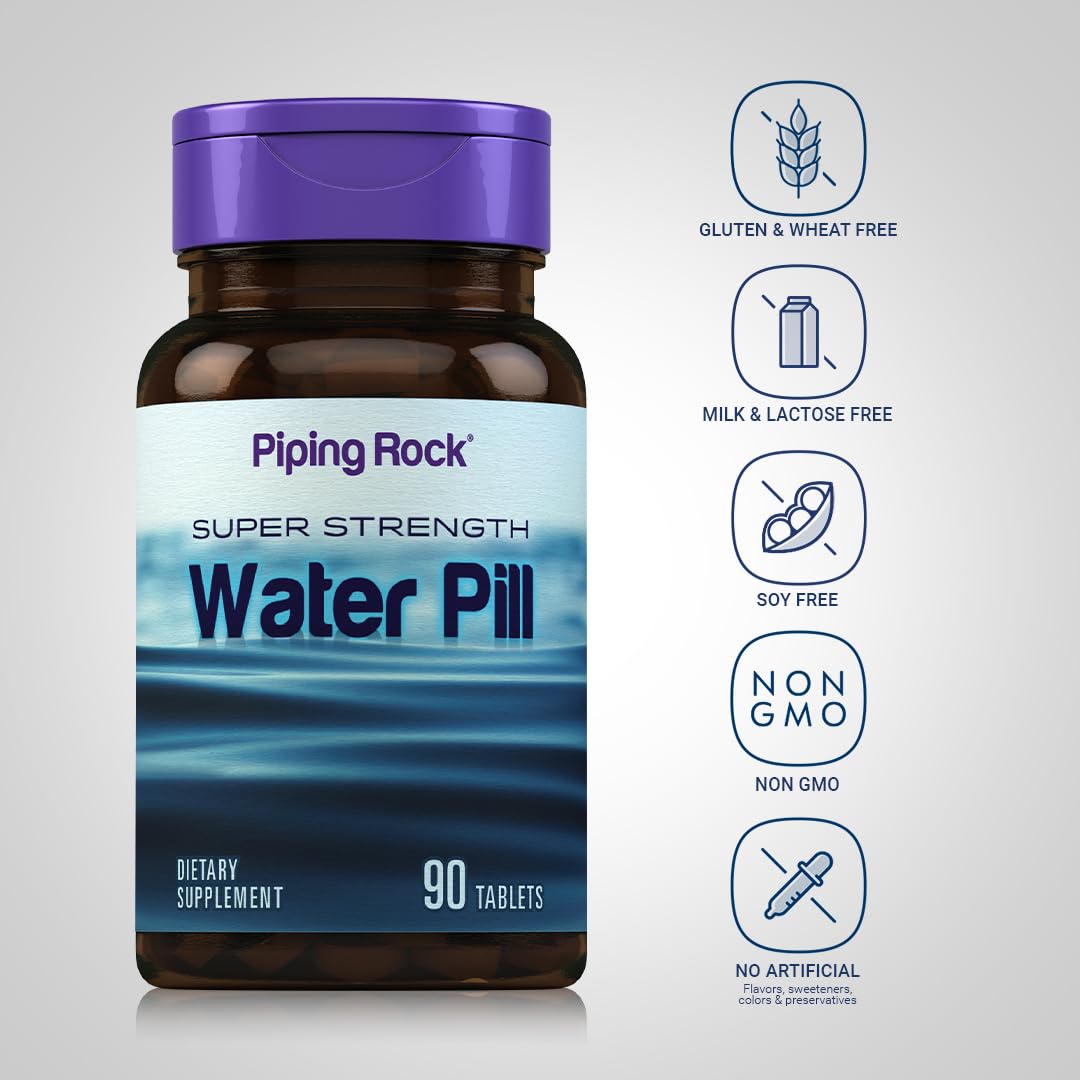 Piping Rock Water Pill for Men and Women | 90 Tablets — Amazon image 3