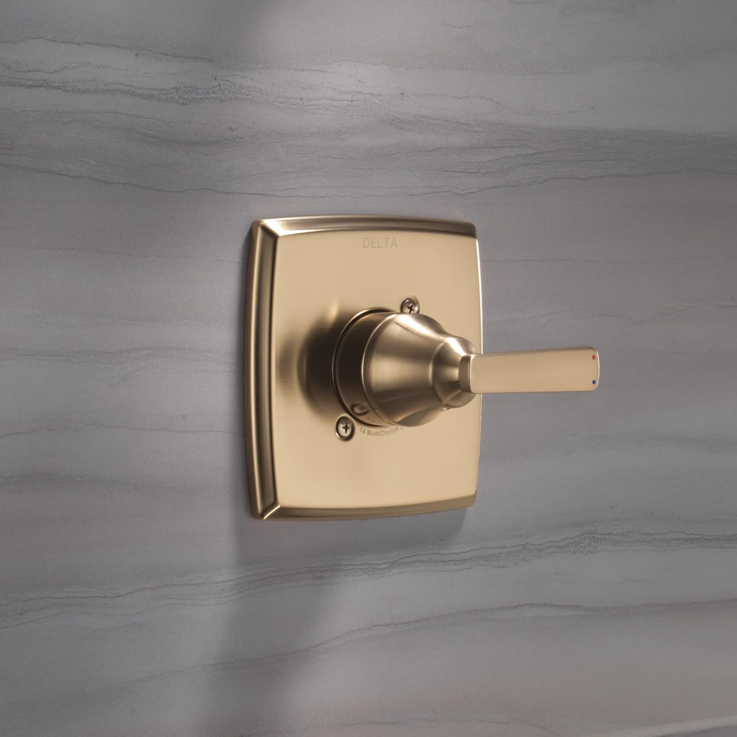 Delta Faucet Ashlyn 14 Series Single-Function Black Shower Valve Trim Kit, Shower Handle, Delta Shower Trim Kit, Matte Black T14064-BL (Valve Not Included)