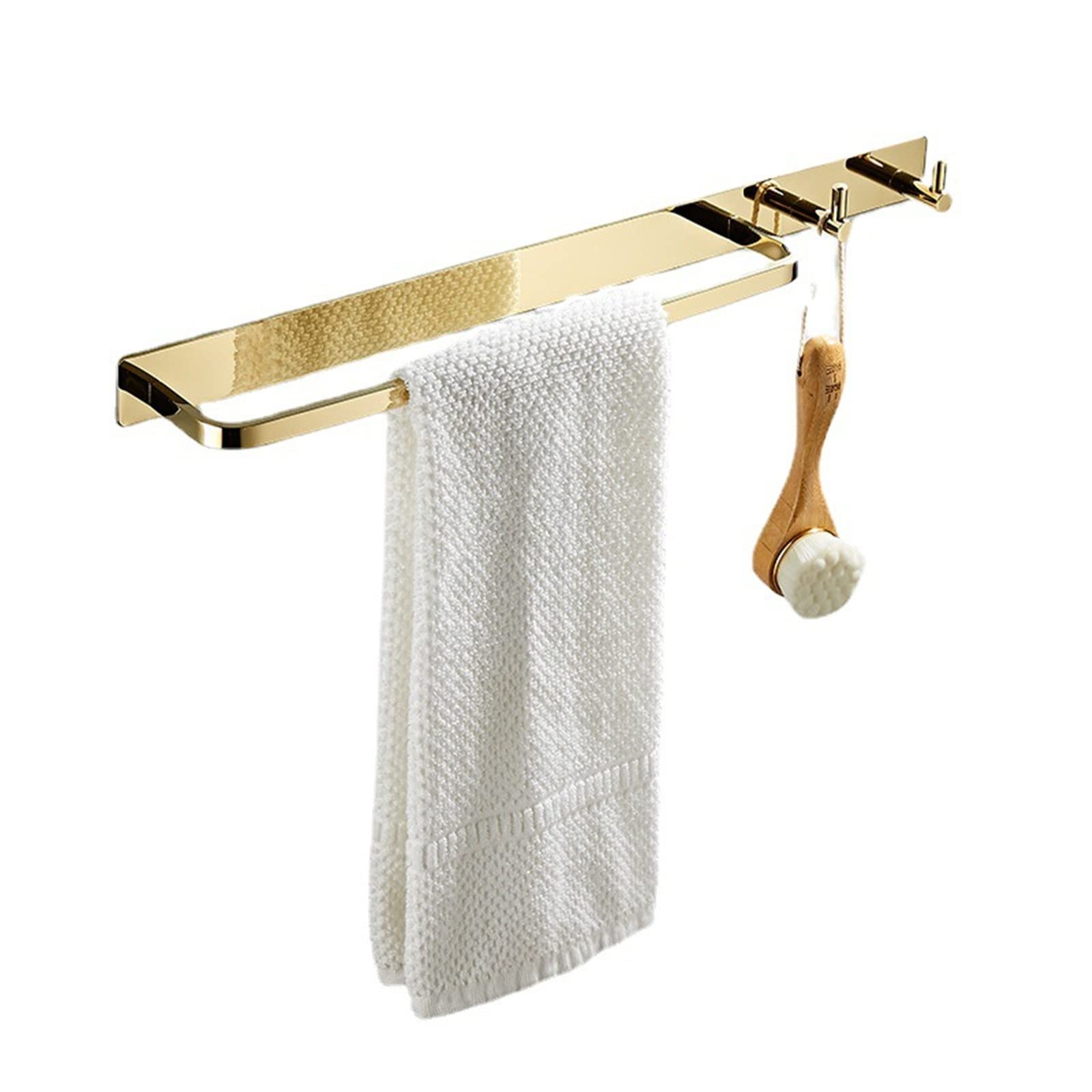 Dumralbqe Gold Bathroom Hooks Bathroomnordic Punch-Free Towel Rack Hook For Home Use(Gold)
