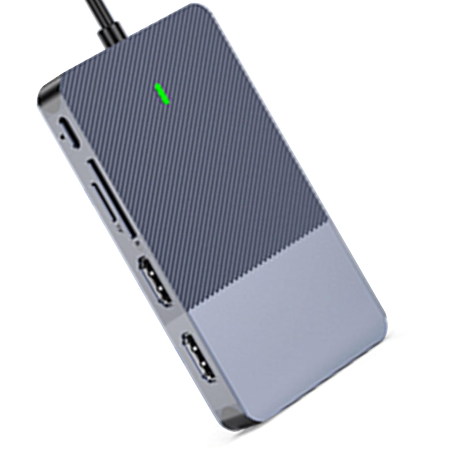 Cocoarm Hub USB C 11 in 1 Docking Station Multiporta in Alluminio Display Triplo con 2 HD VGA LAN USB 3.0 TF per Laptop Home Office Workstation