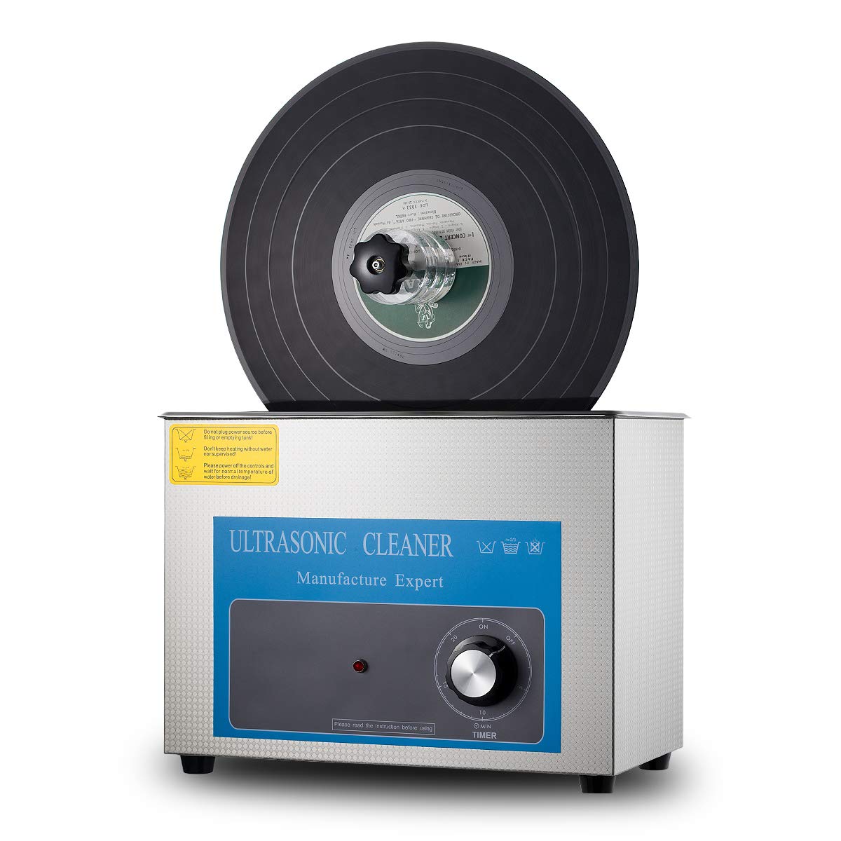 LP Vinyl Record Ultrasonic Cleaner Liftable Timing Turntable Washing Machine