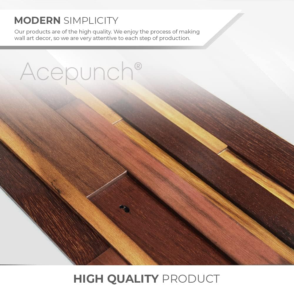 12 Finland 3D Wooden Wall Art Panel Home Decorative Sound Absorbing Dampening Tile Soundproofing Acoustic Music Insulator Noise reduction Office Studio Room Deluxe Nordic 12 x 12 in AP1238