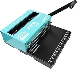 Encadernadora de Wire-o 2X1 Azul Soft Conjugada Manual 15fls