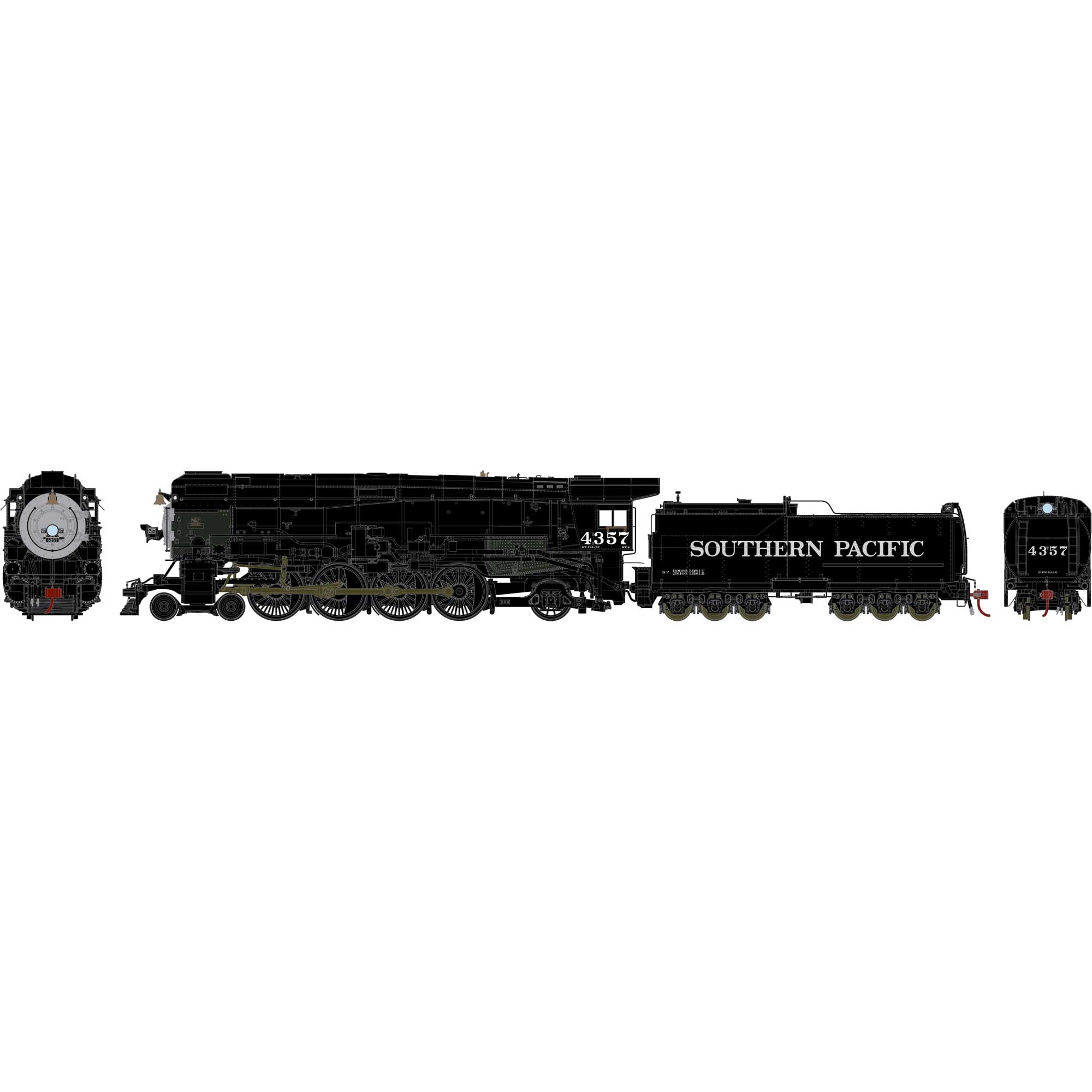 Athearn HO 4-8-2 MT-4 w/DCC & Sound.SP/Skyline Casing#4357 ATHG71658 HO Locomotives
