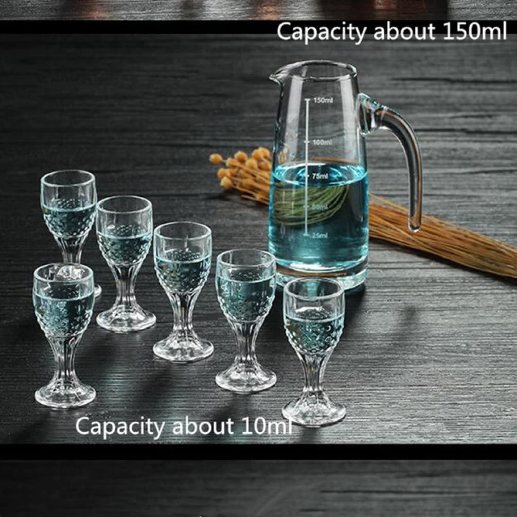 NOBRIM 7 pièces Classique Verre à bière ménage Verre vin Ensemble chopes à bière Ensemble Refroidissement Tasses à vin pour Les fêtes et Les Cadeaux