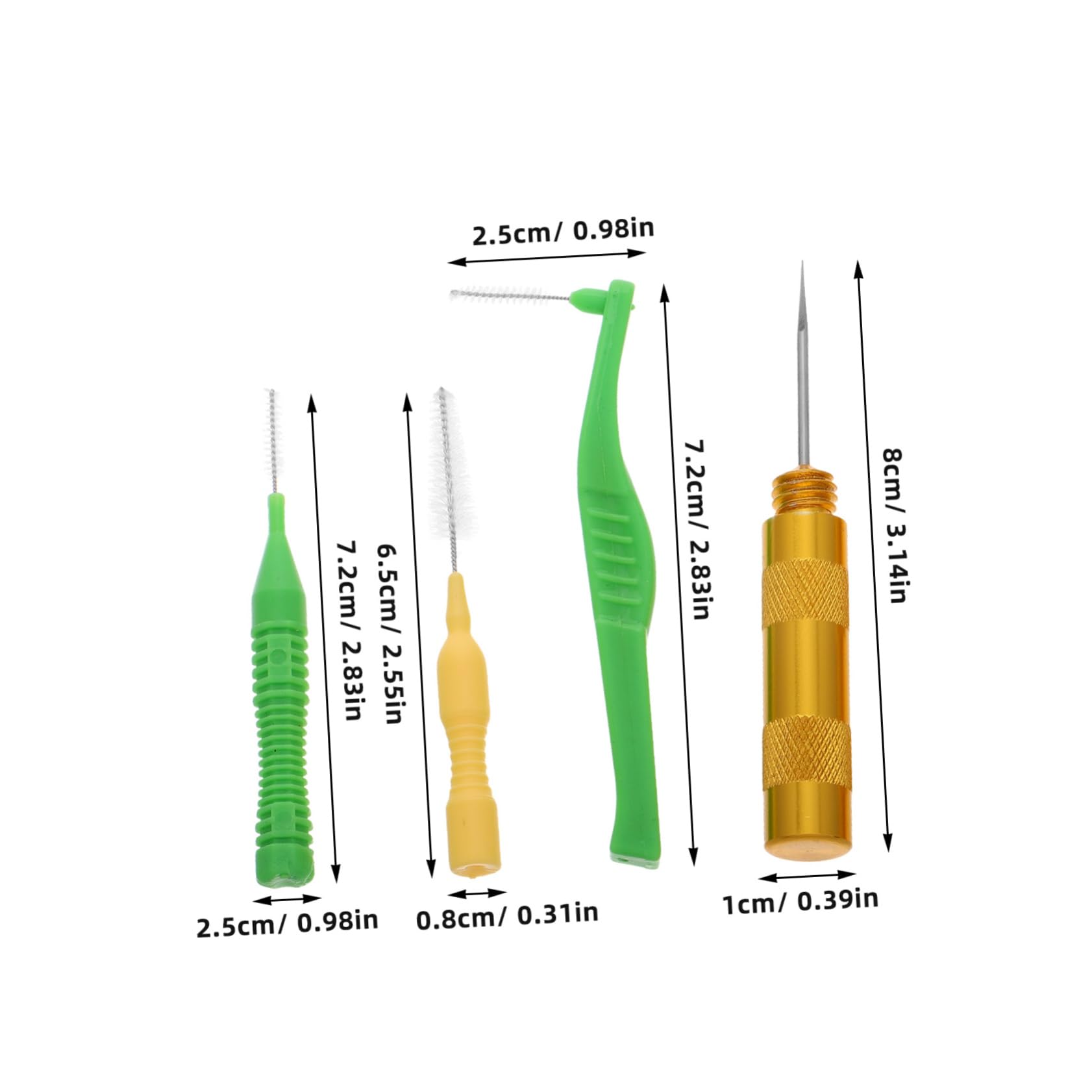 ARTIBETTER Airbrush Cleaning Brush Tools Kit 4pcs Paint Sprayer Cleaner Airbrush Cleaning Needles