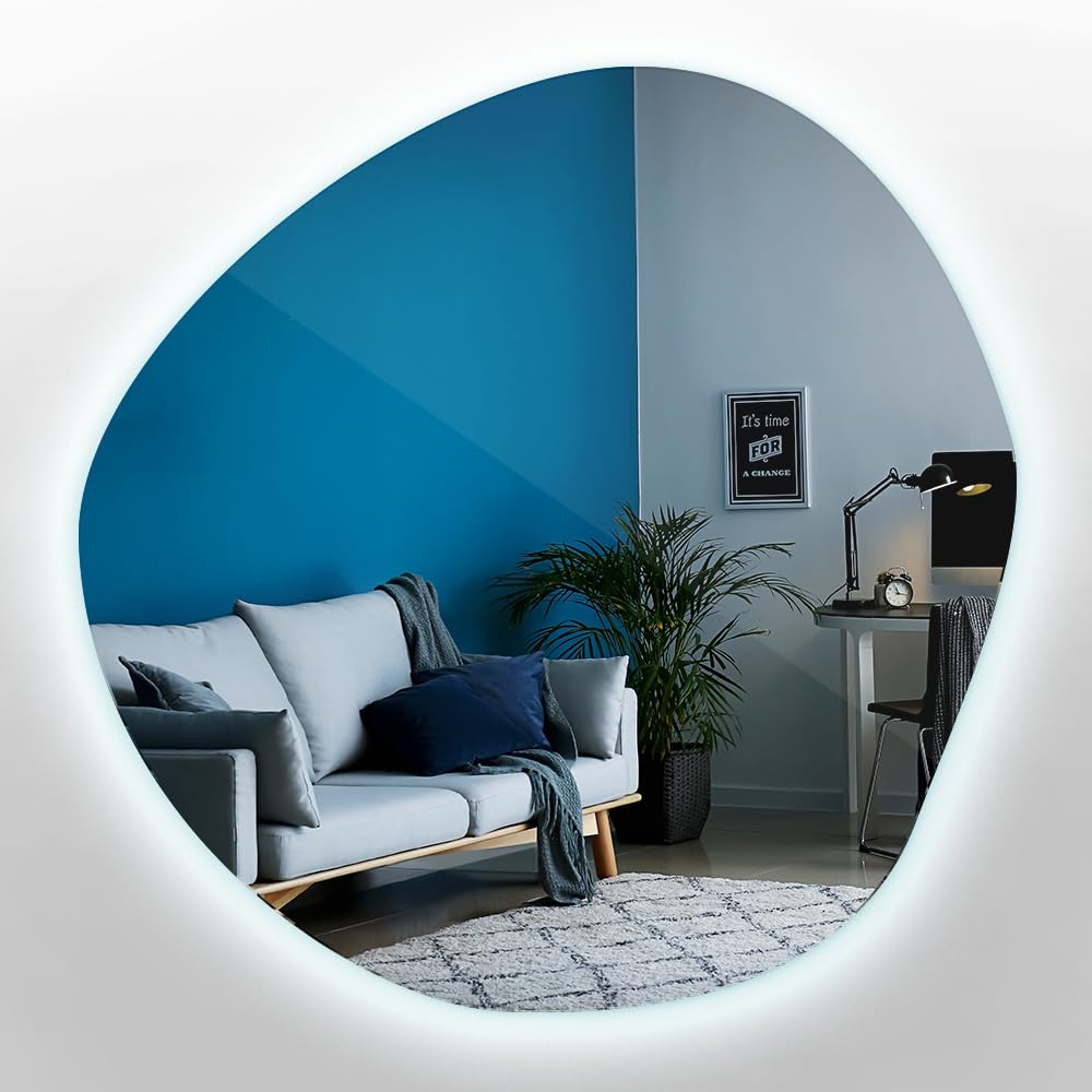 Miroir suspension LED décoration chambre et salle de bains