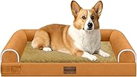 Vista 12 de Cama grande para perros ortopédica lavable: camas con almohada XL para perros grandes, sofá de espuma viscoelástica, impermeable, funda extraíble