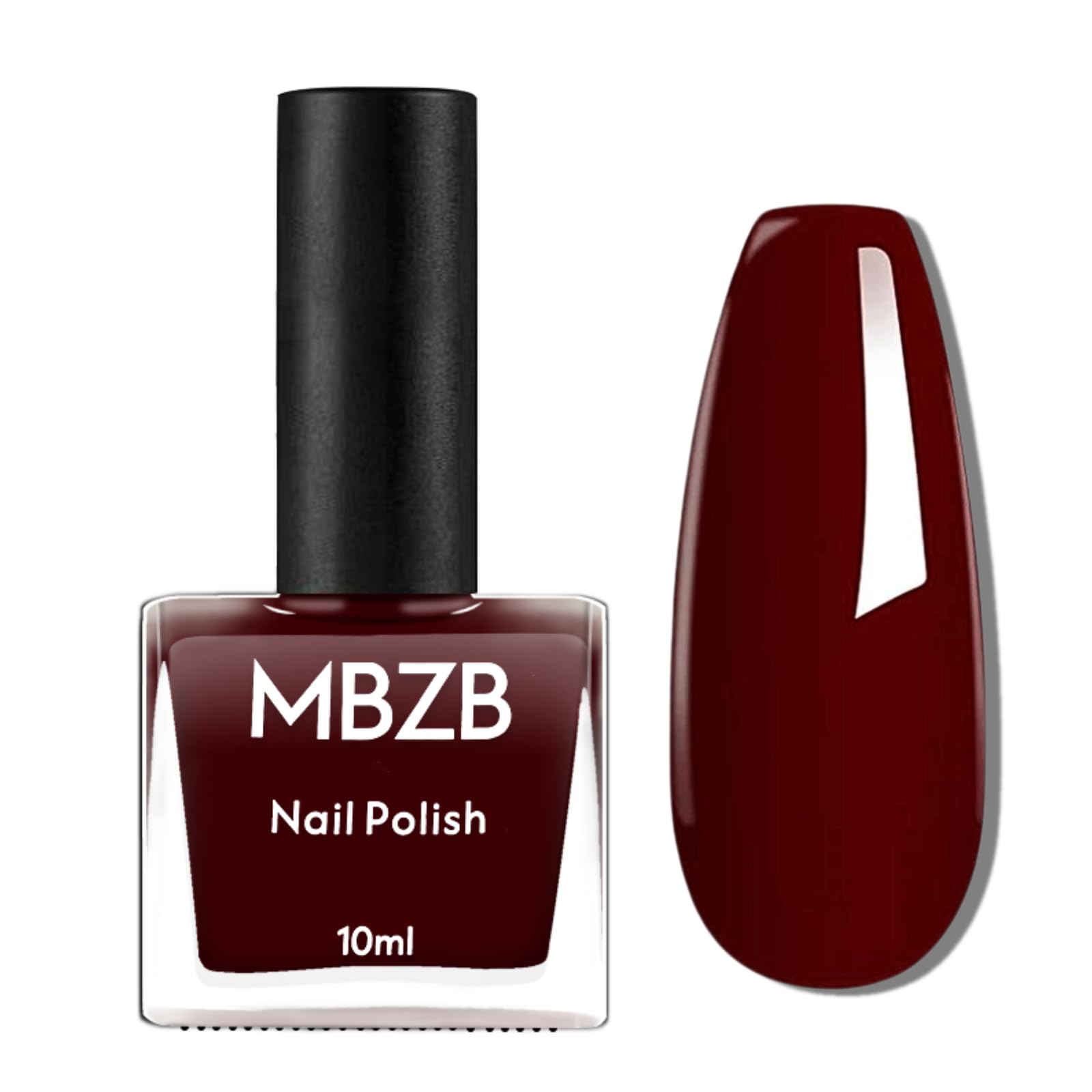 Cherry Red Peel Off Nail Polish - Burgundy Nail Varnish Quick Dry & Long Lasting - Breathable Cherry Nail Polish - Glossy Water Based No Need Cure - Chip Resistant for Women