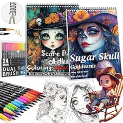 24 colors & Scare Doll & Sugar Skull