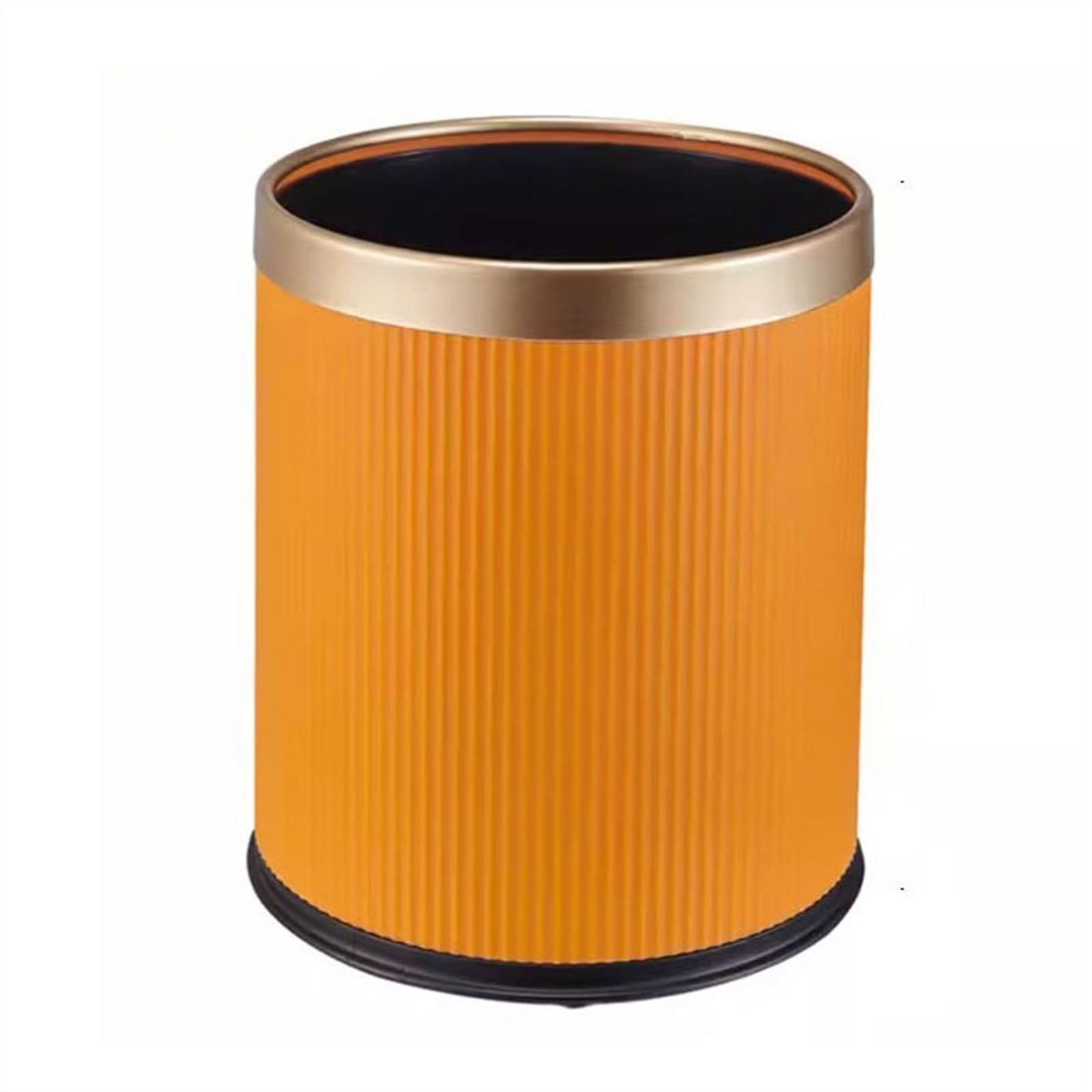 Corbeilles à déchets poubelle simple maison salon cuisine orange sans couvercle