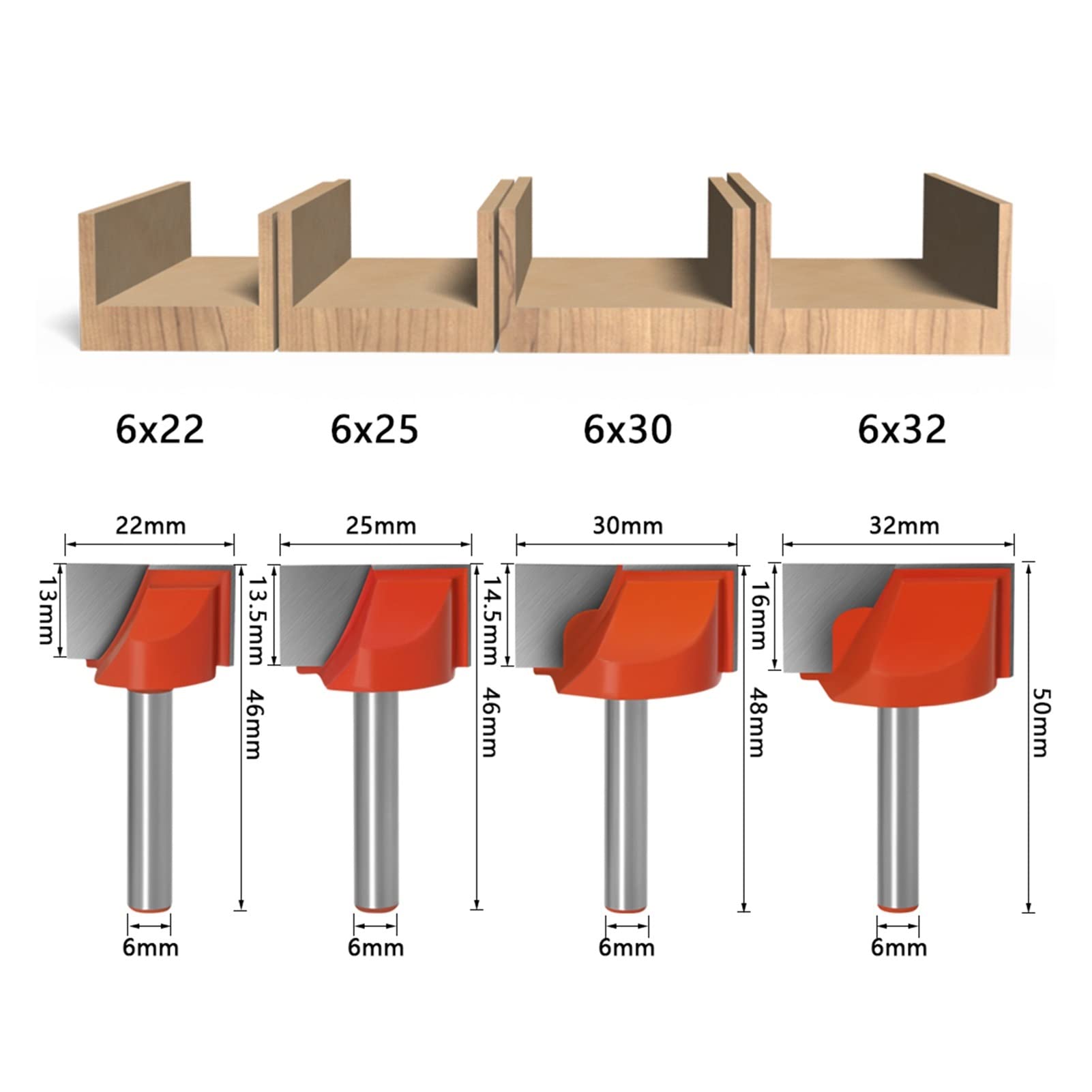 Cortador de fresado de hardware 5pc Cnc Carbide End Mills 3D Hoodworking Blade Router Bit Bit Tungsteno Limpie Final Molino Herramientas de carpintería (Cutting Edge Length : 4pcs 10X16X20X25)