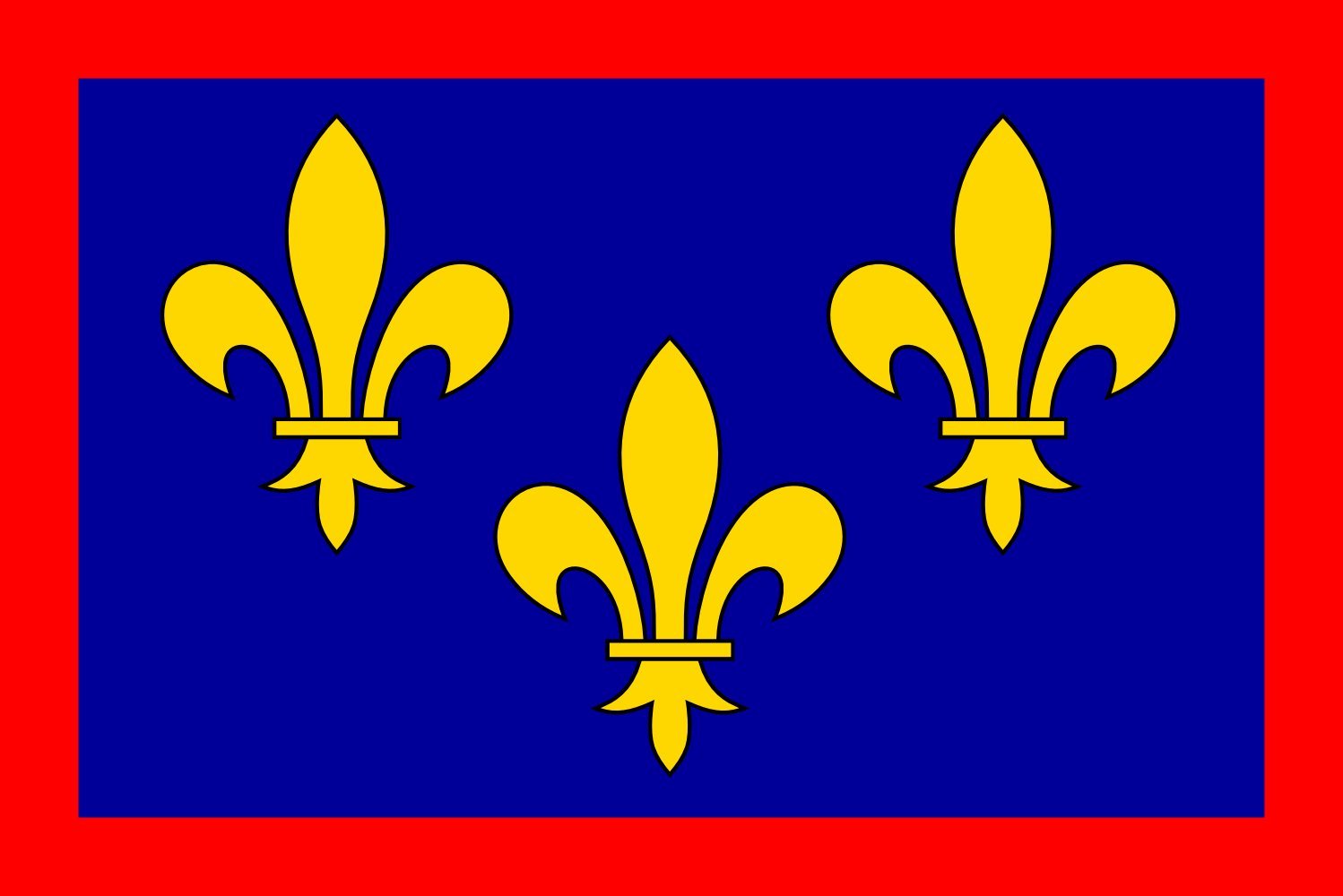 Drapeau Anjou grand format finition paysage haute résistance aux UV