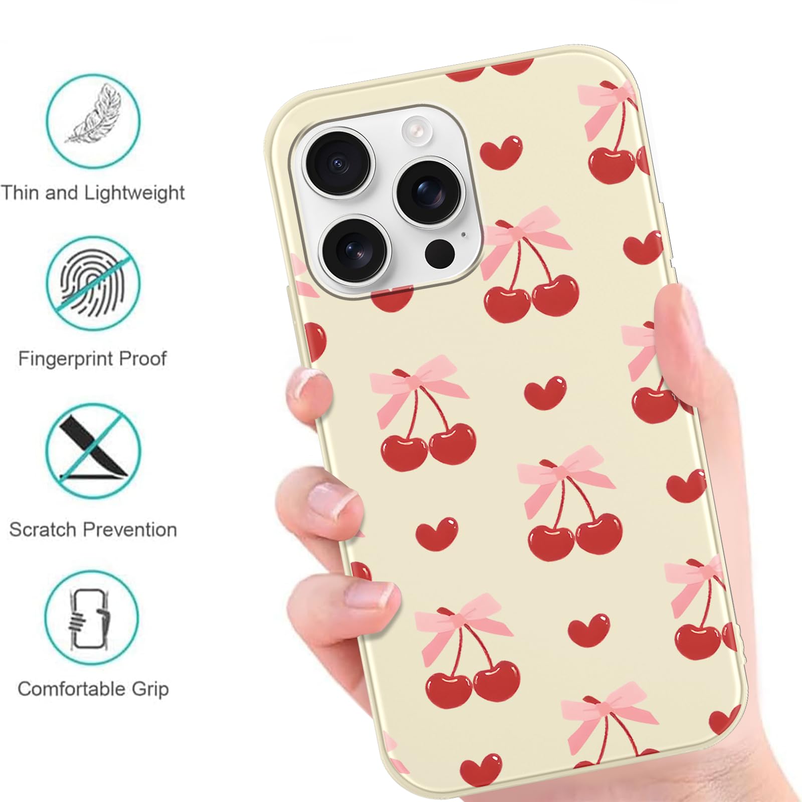 Amazon.com: Fashion Cherry Heart Phone Cases for iPhone 13 mini