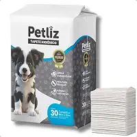 Tapete Higiênico 60cm x 50cm 30 Unidades para Cachorro Sanitário Super Absorvente Antivazamento Alta Absorção Descartável Premium Atrativo Petliz