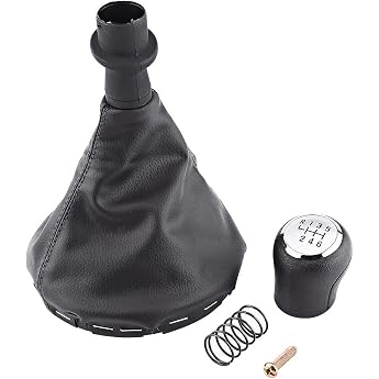 6 Speed Gear Knob Cover Car Speed Gear Knob Gear Stick Gaiter Kit Dustproof Cover Replacement for Transporter T5 / T6 2003-2011