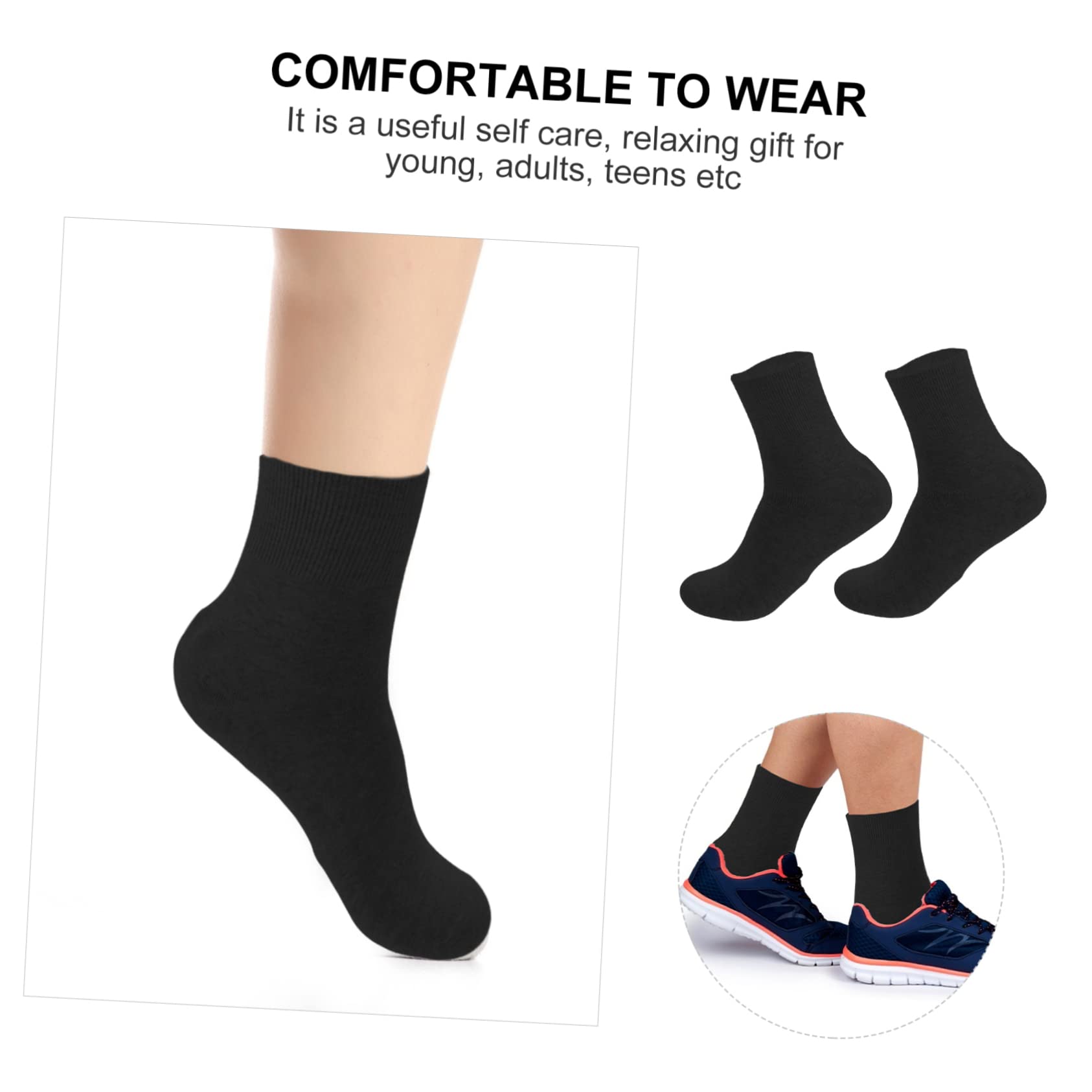 MUSISALY Men's Repair Socks Cotton Socks for Cracked Heels Softening Foot Soak Design