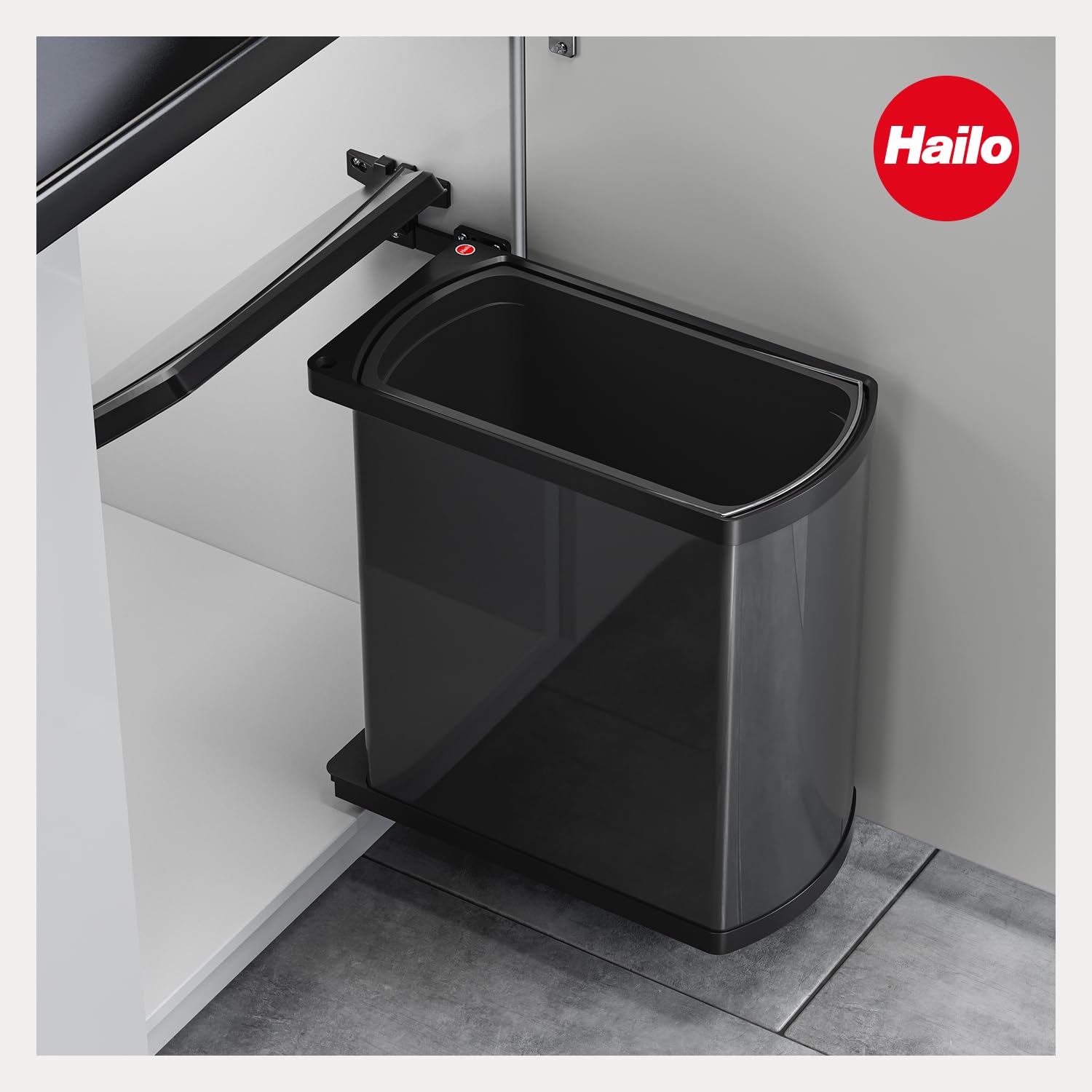 HENDI Tischabfallbehälter Schwarz - 130x160mm Melamine Für Küche & Gastronomie