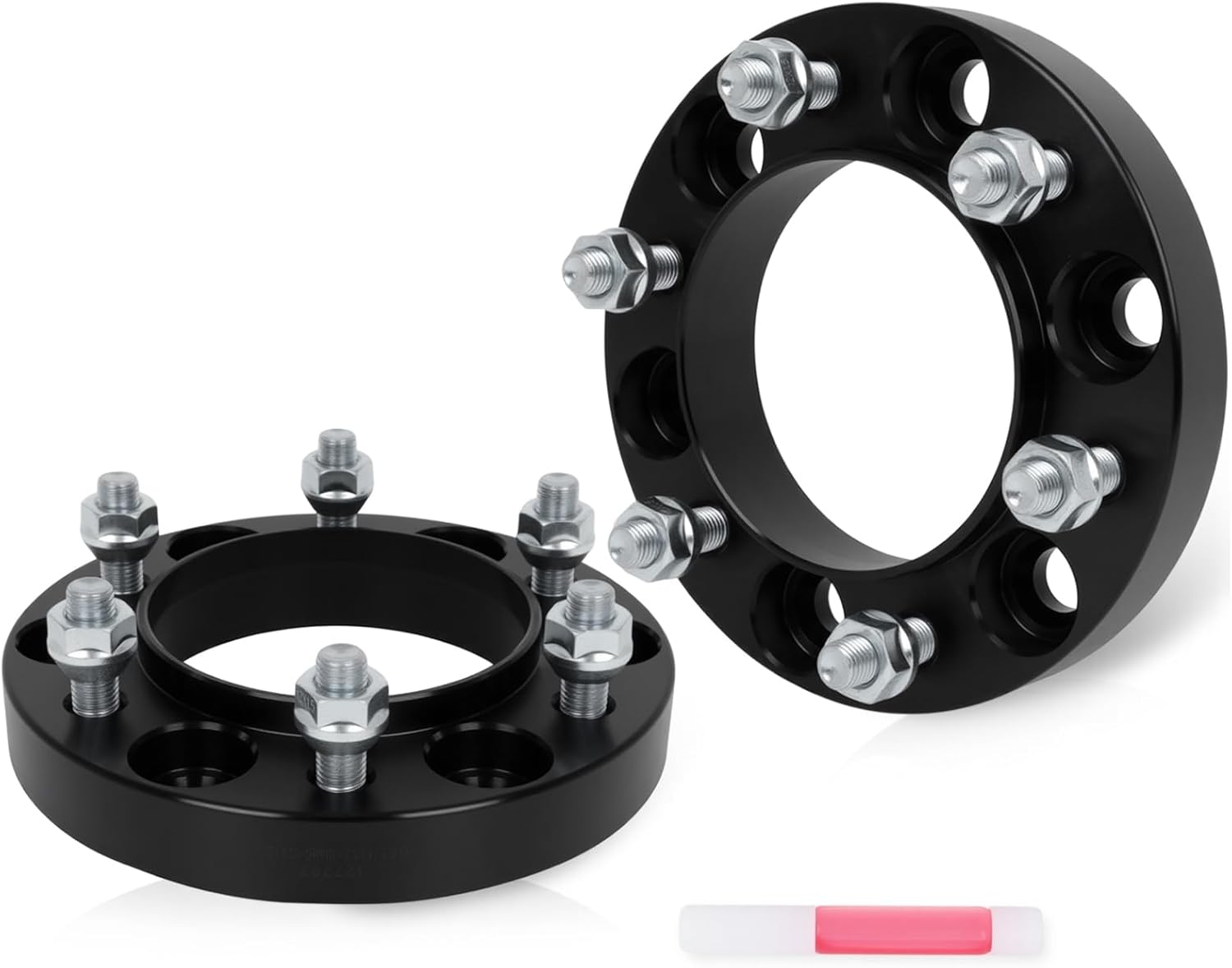 SCITOO 2Pcs 1 inch Wheel Spacers 6x5.5 to 6x5.5 with Studs 12x1.5 Bore 106mm Compatible with for Toyota Tacoma 1995-2023,for Toyota 4Runner 1989-2023
