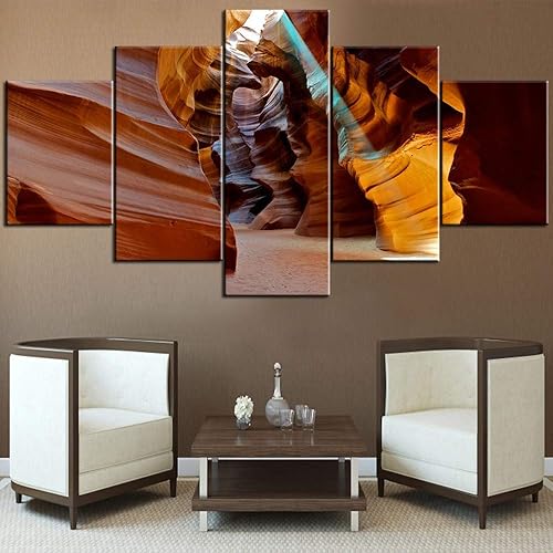 Vista 196 de Paisaje de 5 piezas pintura sobre lienzo