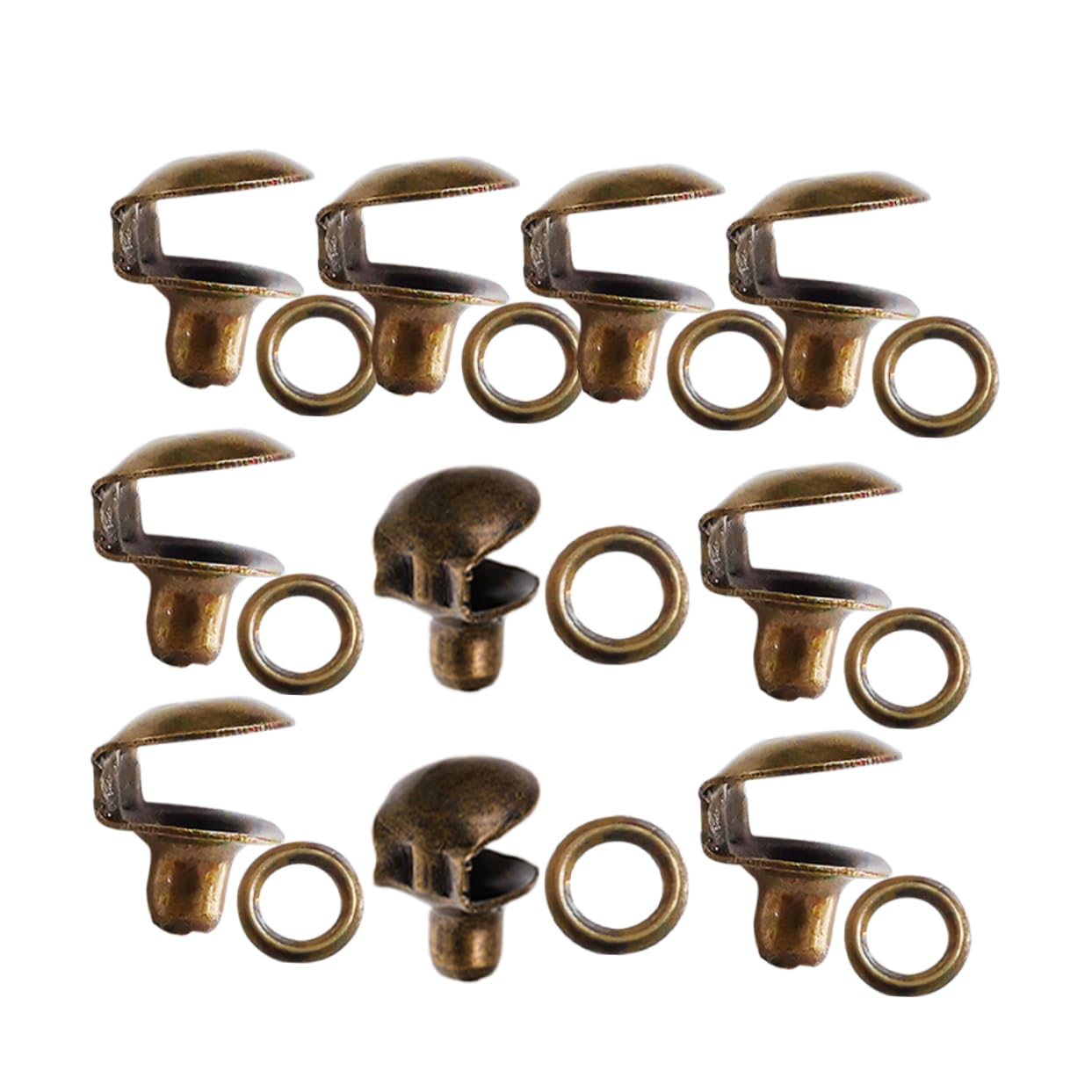 BESTYASH 10pcs Shoelace Buckles for Boots Diy Boot Lace Hooks Sports Shoe Rivets Easy to Install Classic Great for Hiking and Climbing Accessories