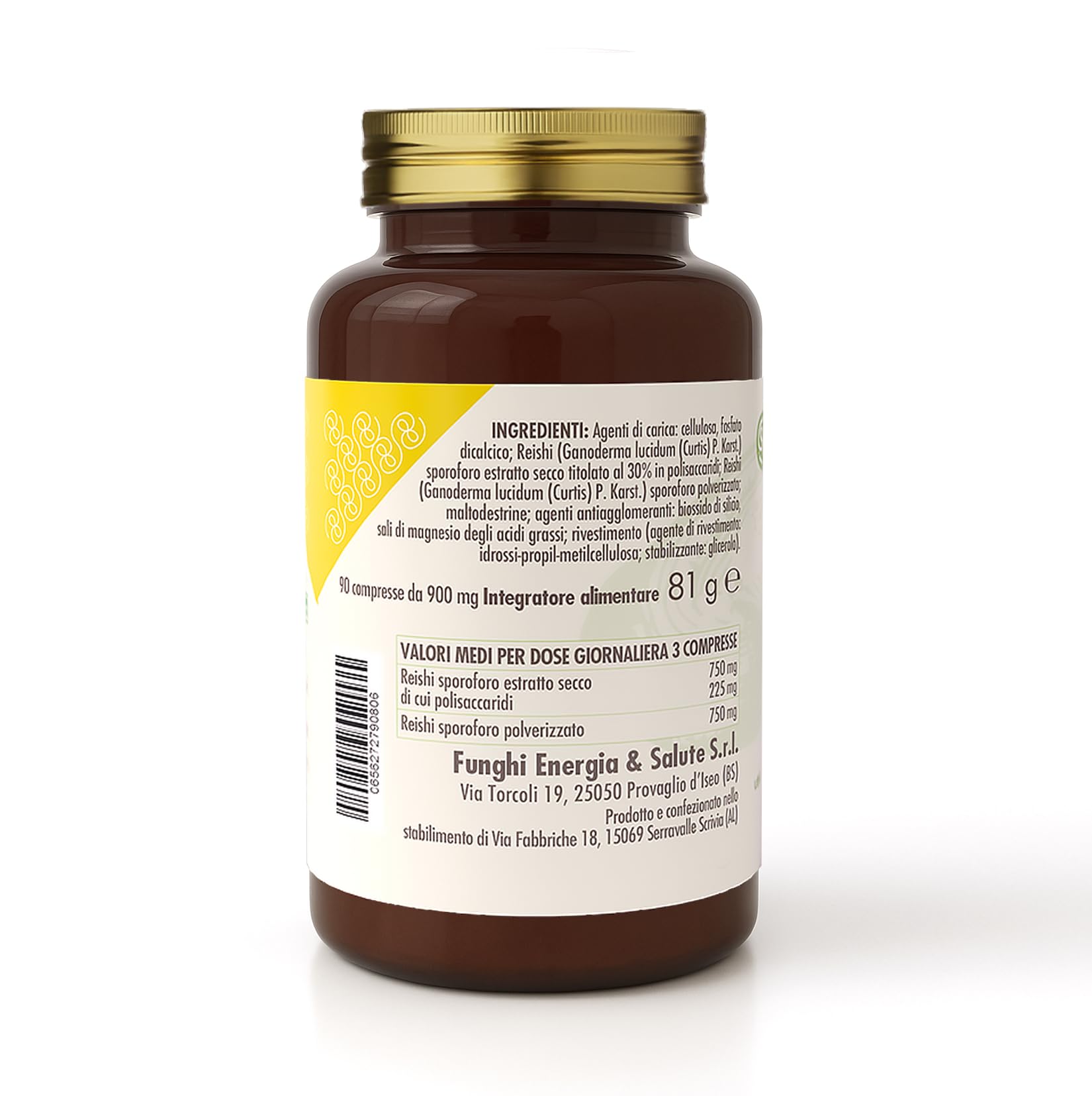 Reishi Plus, Integratore Alimentare con Reishi (Ganoderma Lucidum), 90 Compresse. Sostiene Difese Immunitarie, Circolazione, Equilibrio Ormonale e Pelle, Antiossidante