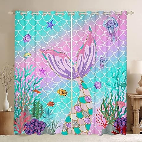 Cortina de sirenas para niños Homewish Cover