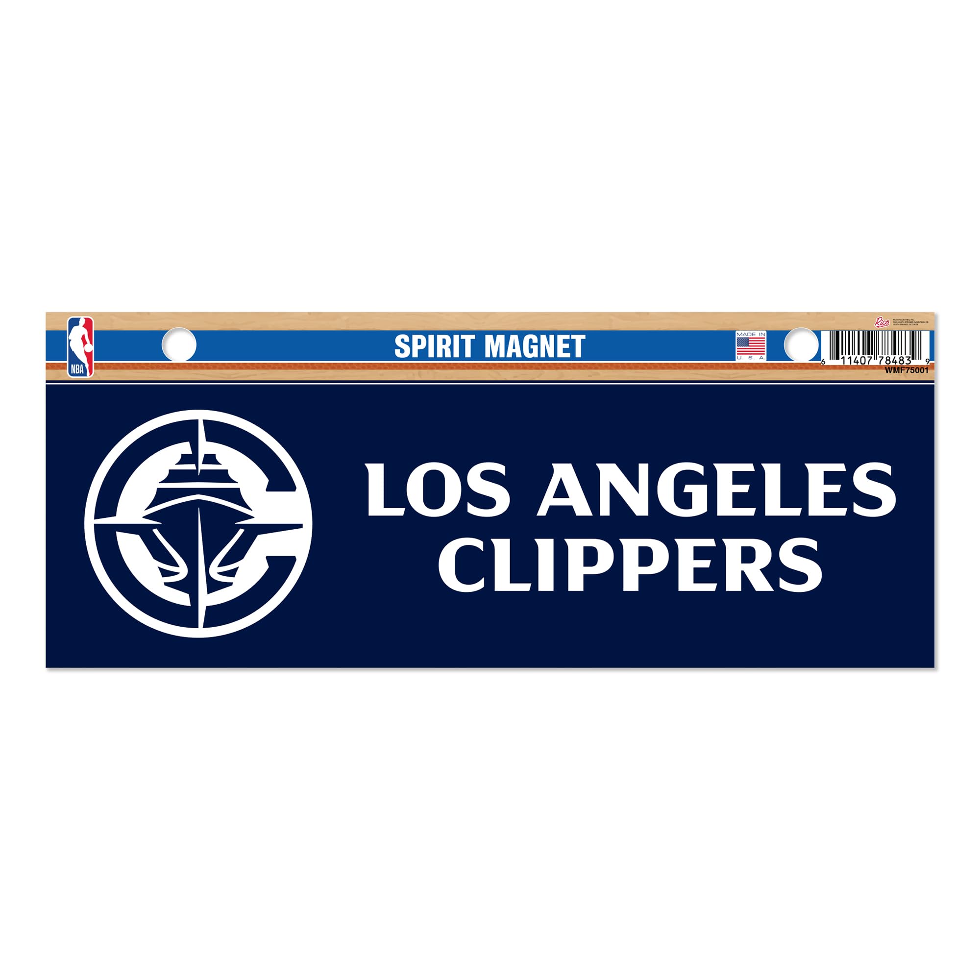 Rico Industries NBA Basketball Los Angeles Clippers 4 x 10 Team Spirit Magnet - Car, Home Décor - Refridgerator, Office, Kitchen
